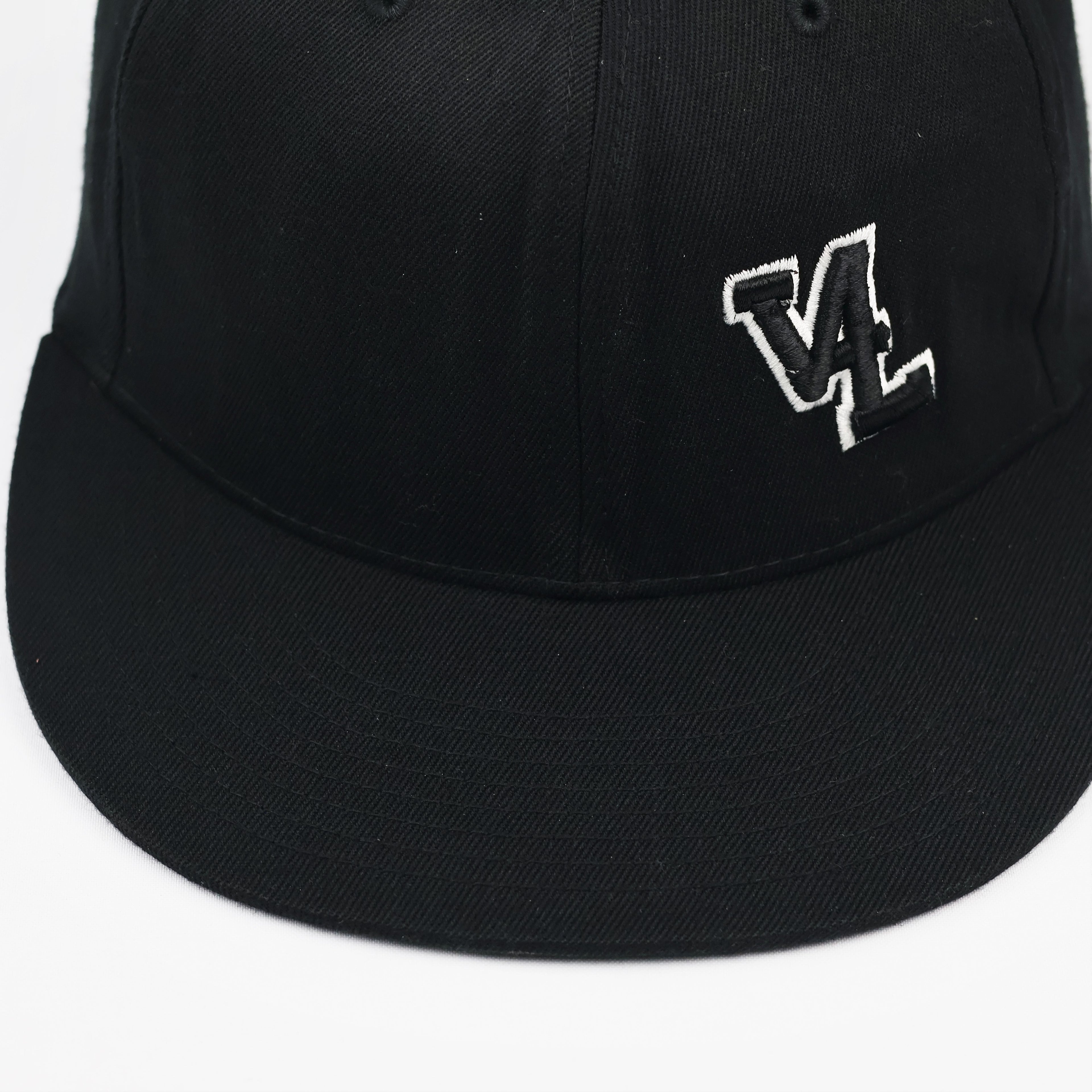 Thrifted Yupoong Flexfit VL Logo Black Structured Streetwear Hat