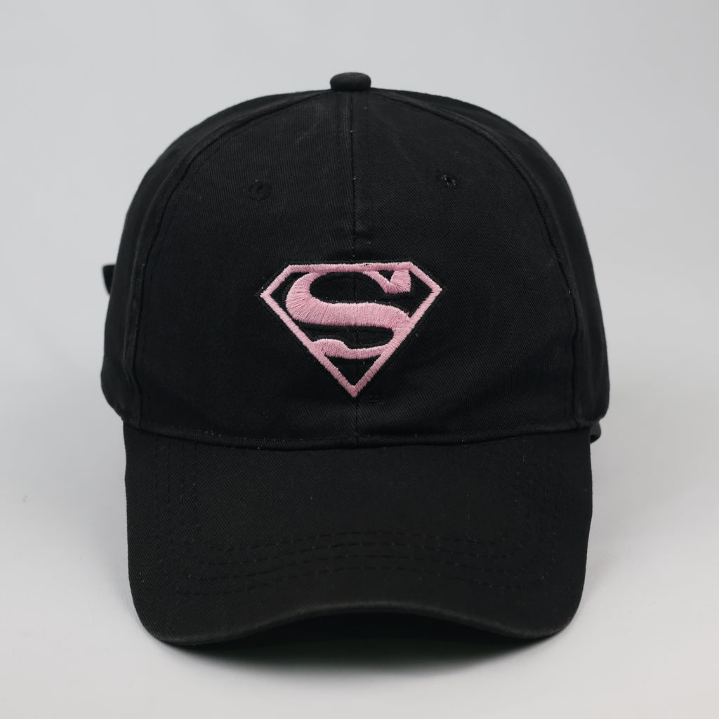 Thrifted Sinsay DC Comics Superman Pink Shield Black Cap