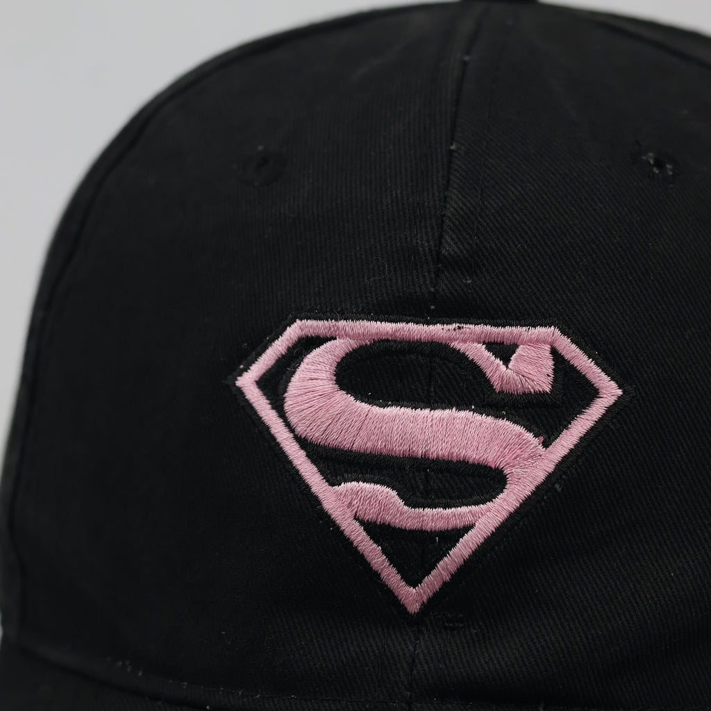 Thrifted Sinsay DC Comics Superman Pink Shield Black Cap