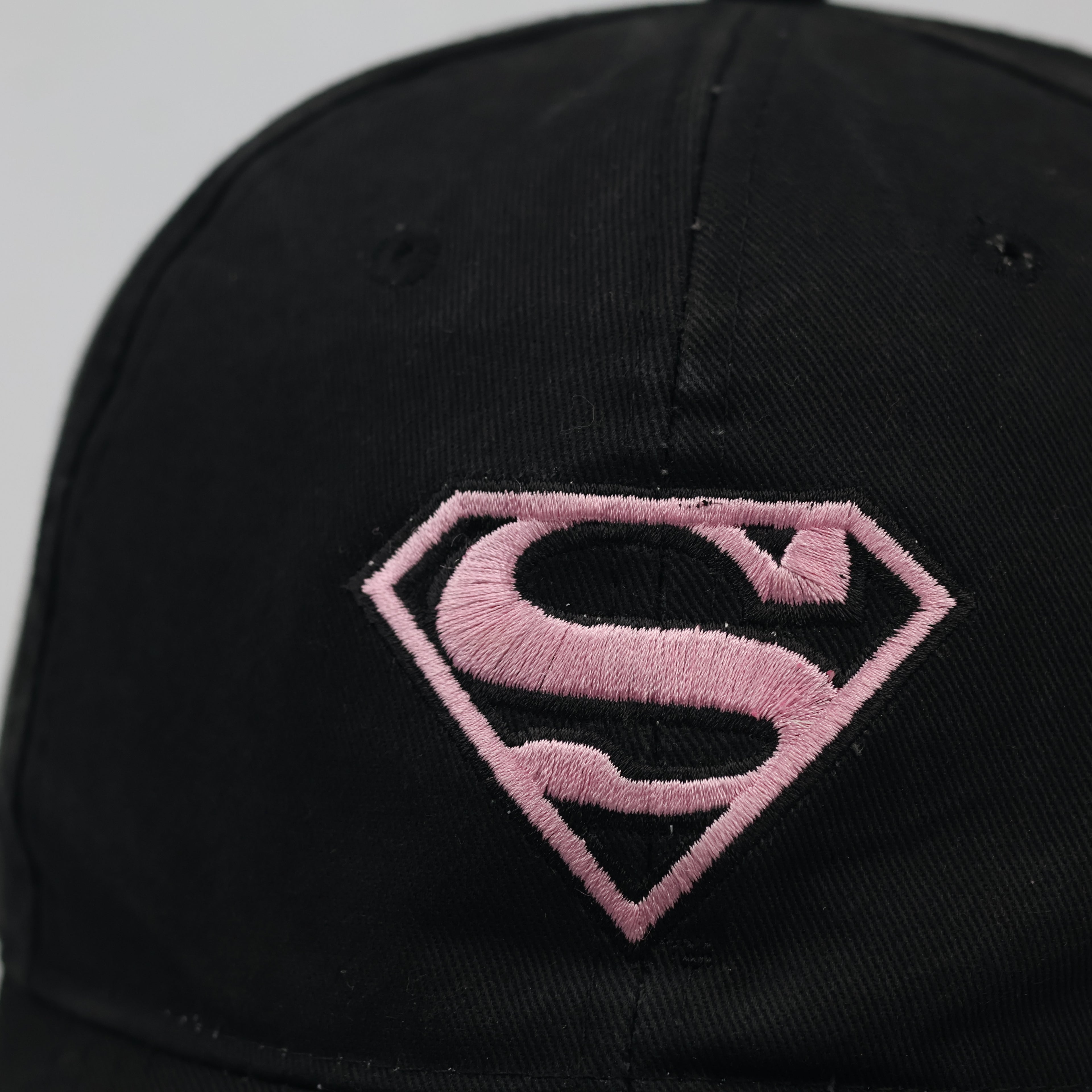 Thrifted Sinsay DC Comics Superman Pink Shield Black Cap