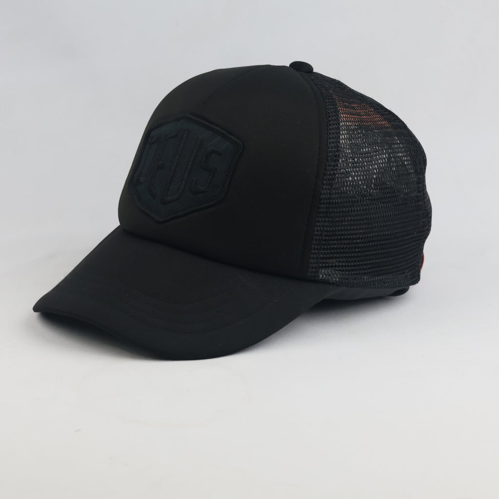 thrifted Deus Ex Machina Baylands Black Trucker Cap (57-58cm) | 10395