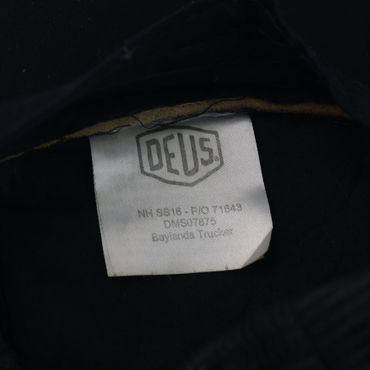 thrifted Deus Ex Machina Baylands Black Trucker Cap (57-58cm) | 10395