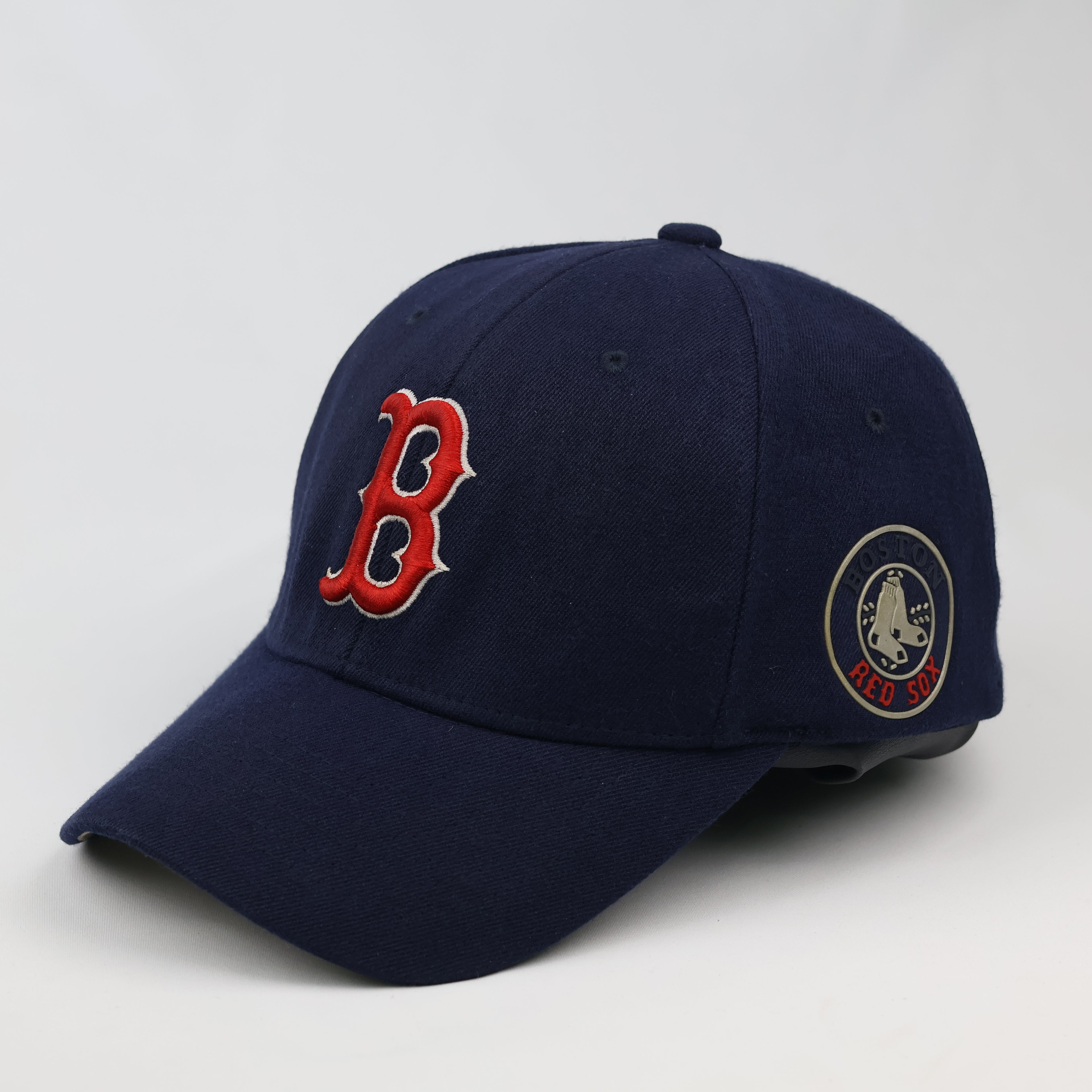 Thrifted Boston Red Sox Embroidered "B" Logo Yupoong Flexfit Hat