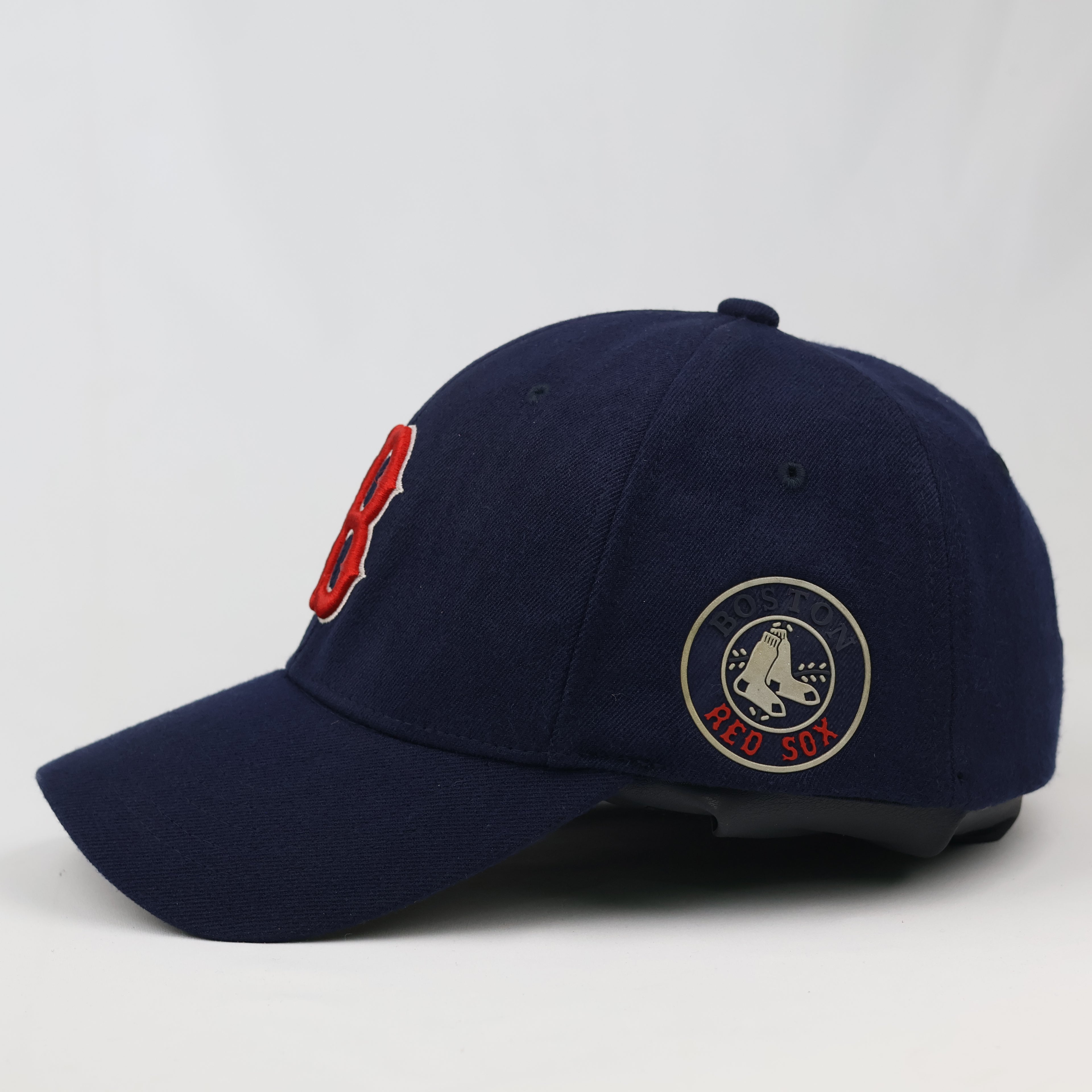 Thrifted Boston Red Sox Embroidered "B" Logo Yupoong Flexfit Hat