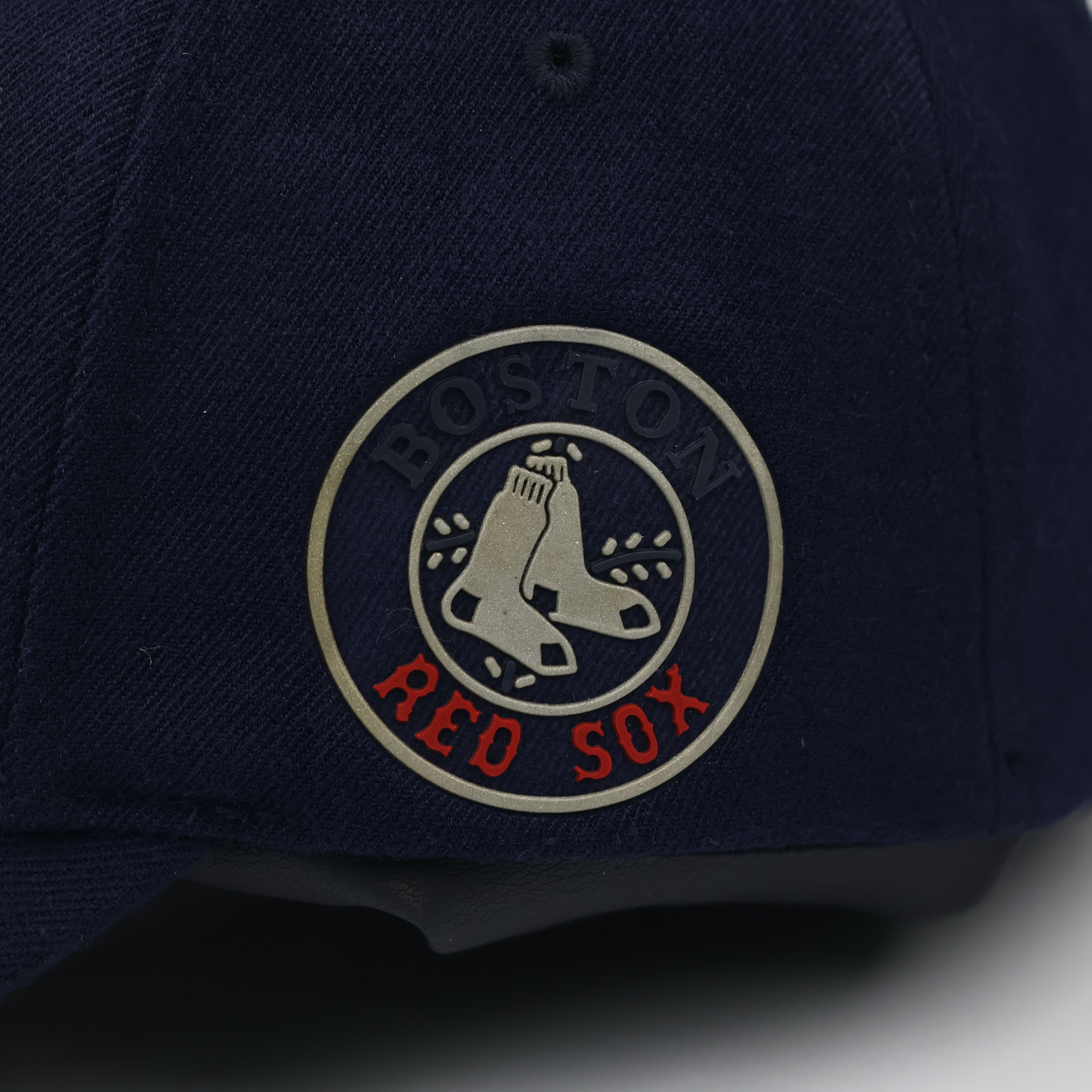 Thrifted Boston Red Sox Embroidered "B" Logo Yupoong Flexfit Hat