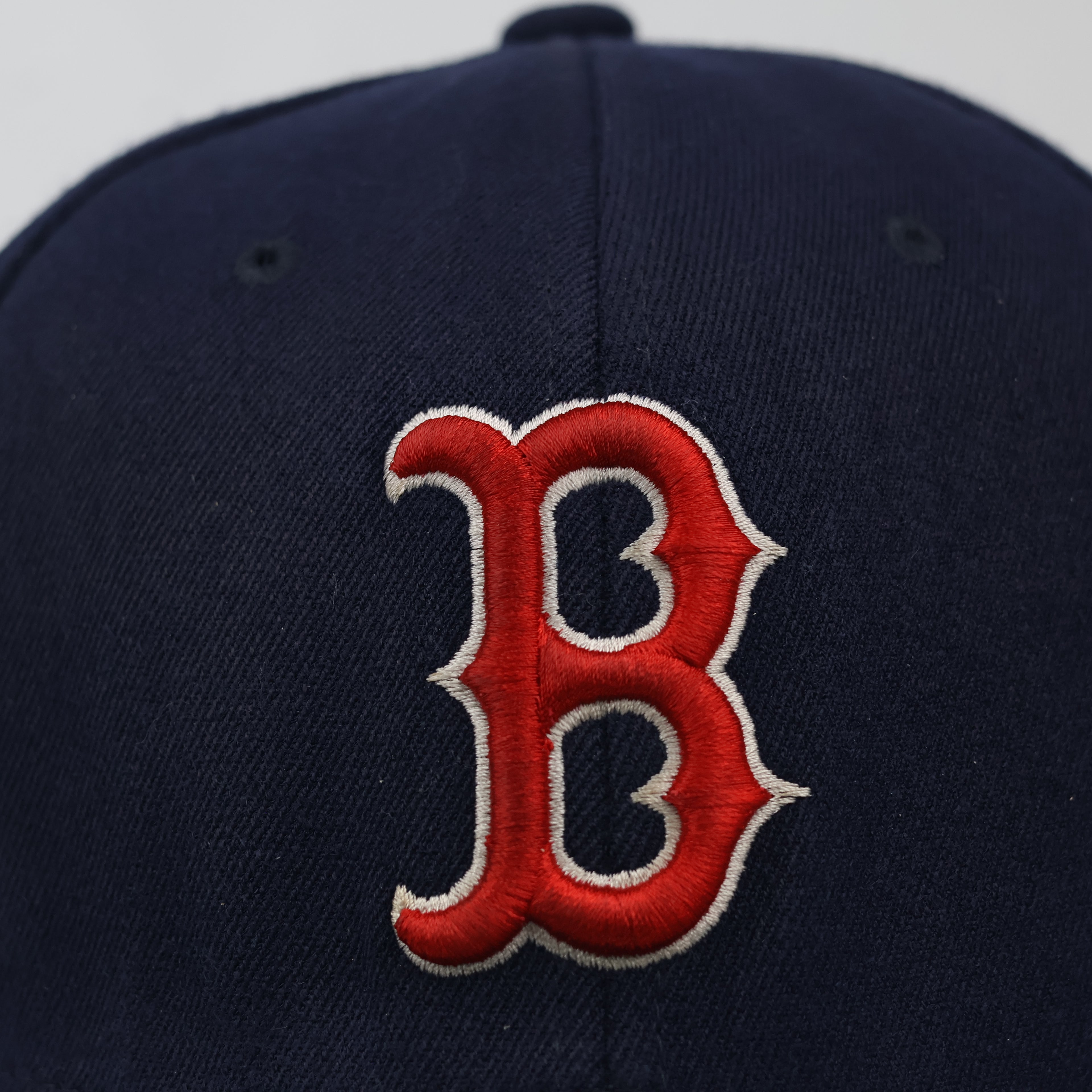 Thrifted Boston Red Sox Embroidered "B" Logo Yupoong Flexfit Hat