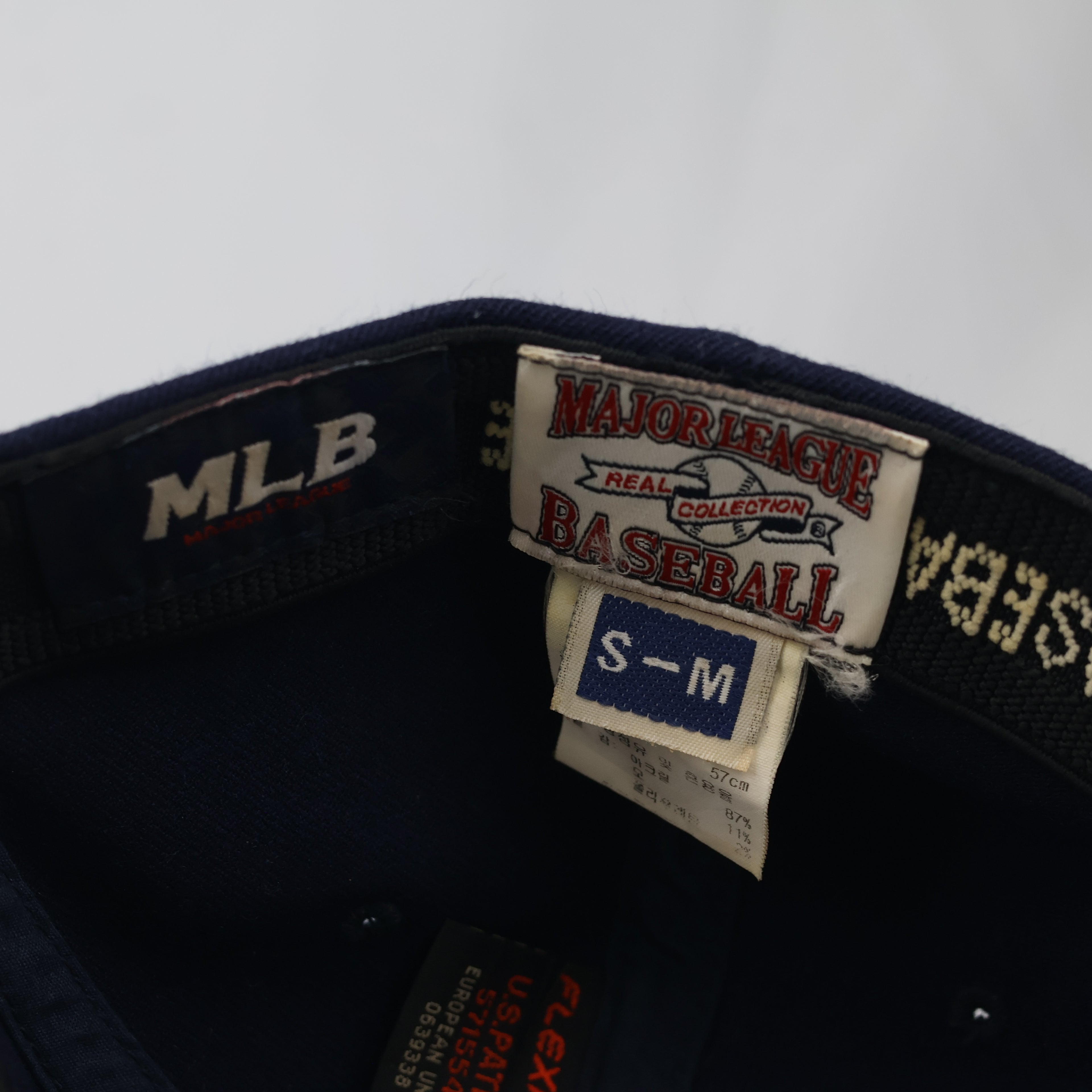 Thrifted Boston Red Sox Embroidered "B" Logo Yupoong Flexfit Hat