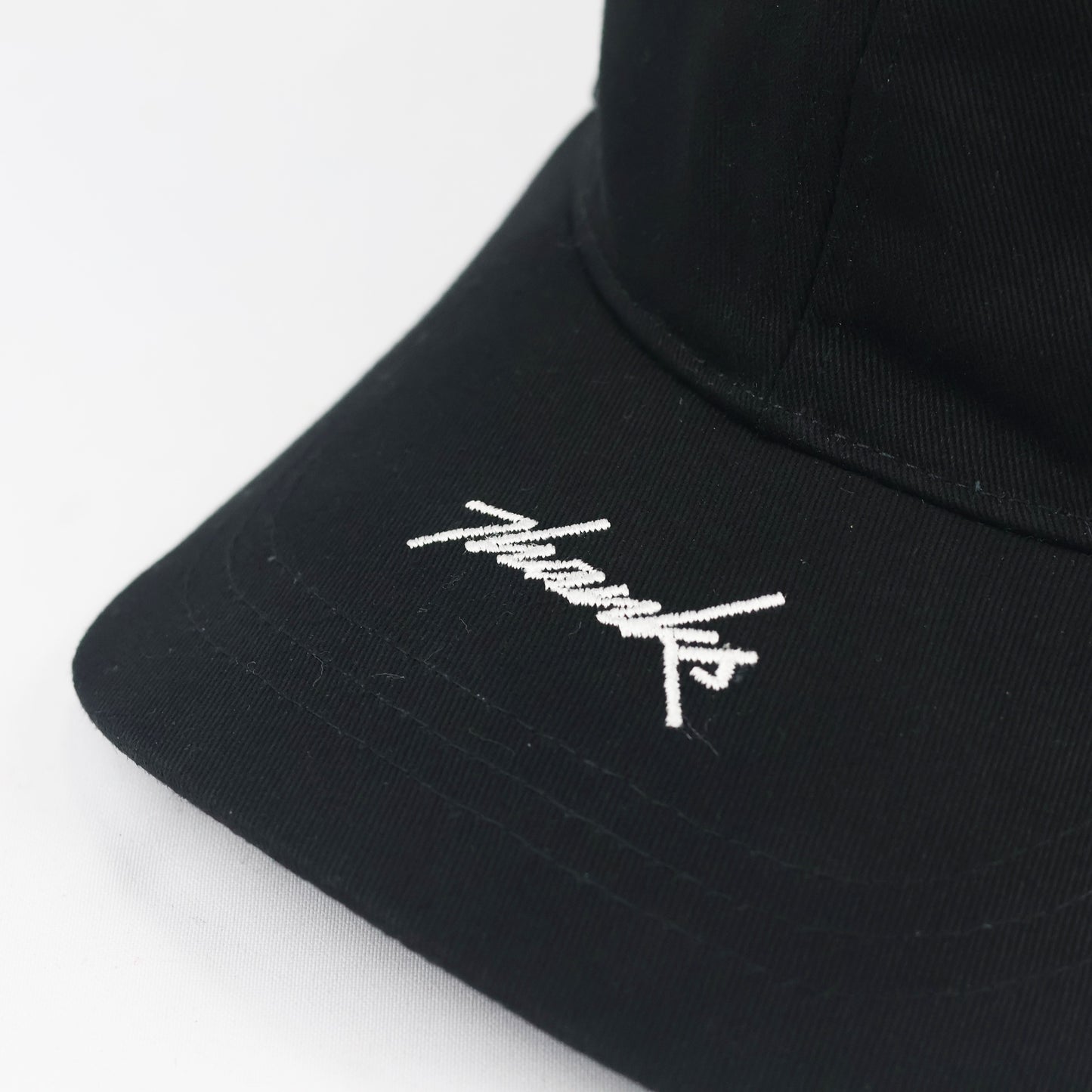 Minimalist Black "Thanks" Embroidered Baseball Cap - Adjustable