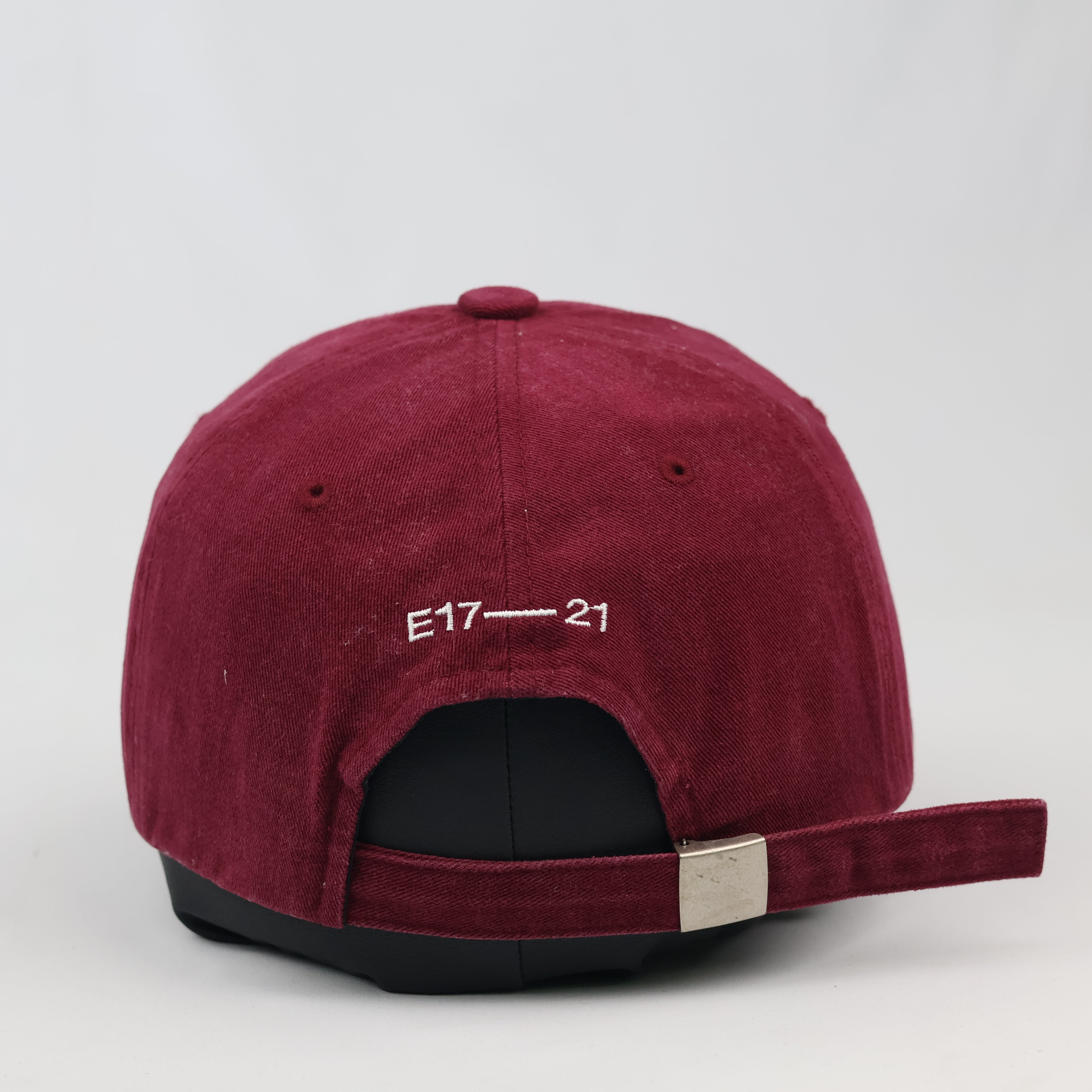 Thrifted Emis Korean Streetwear Maroon Strapback Baseball Cap