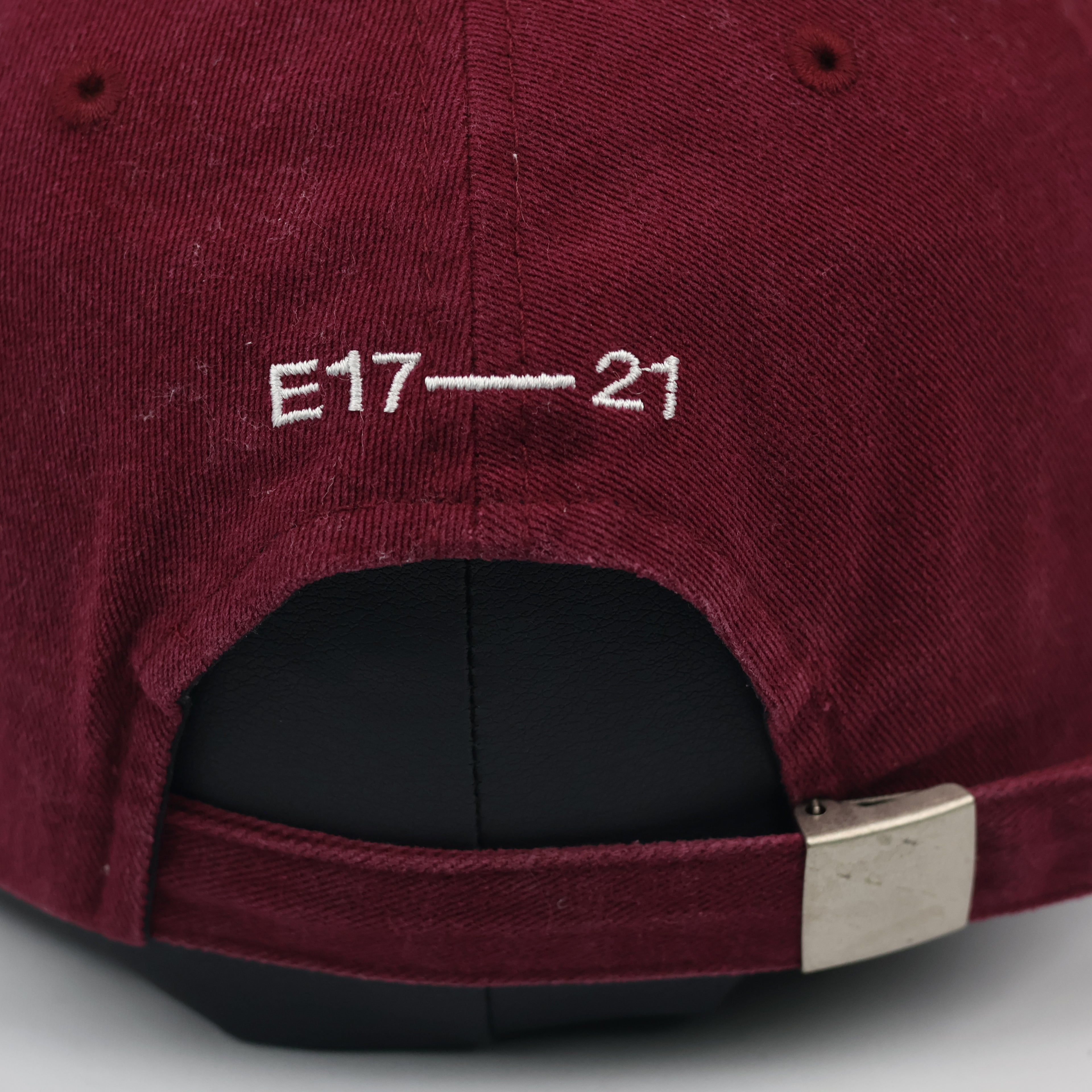 Thrifted Emis Korean Streetwear Maroon Strapback Baseball Cap