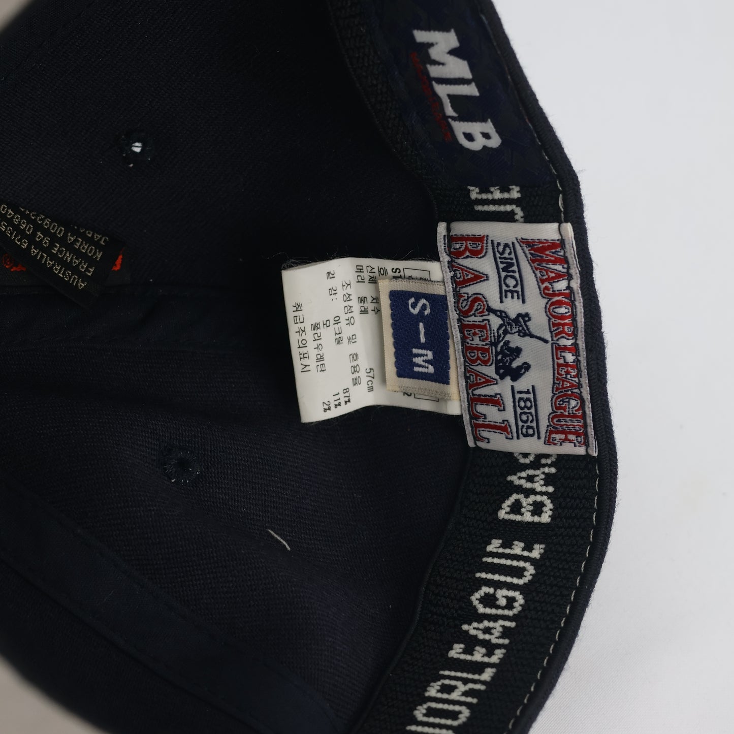 Vintage-Style Padres Script Snapback Hat - Navy Blue/Cream Pinstripe