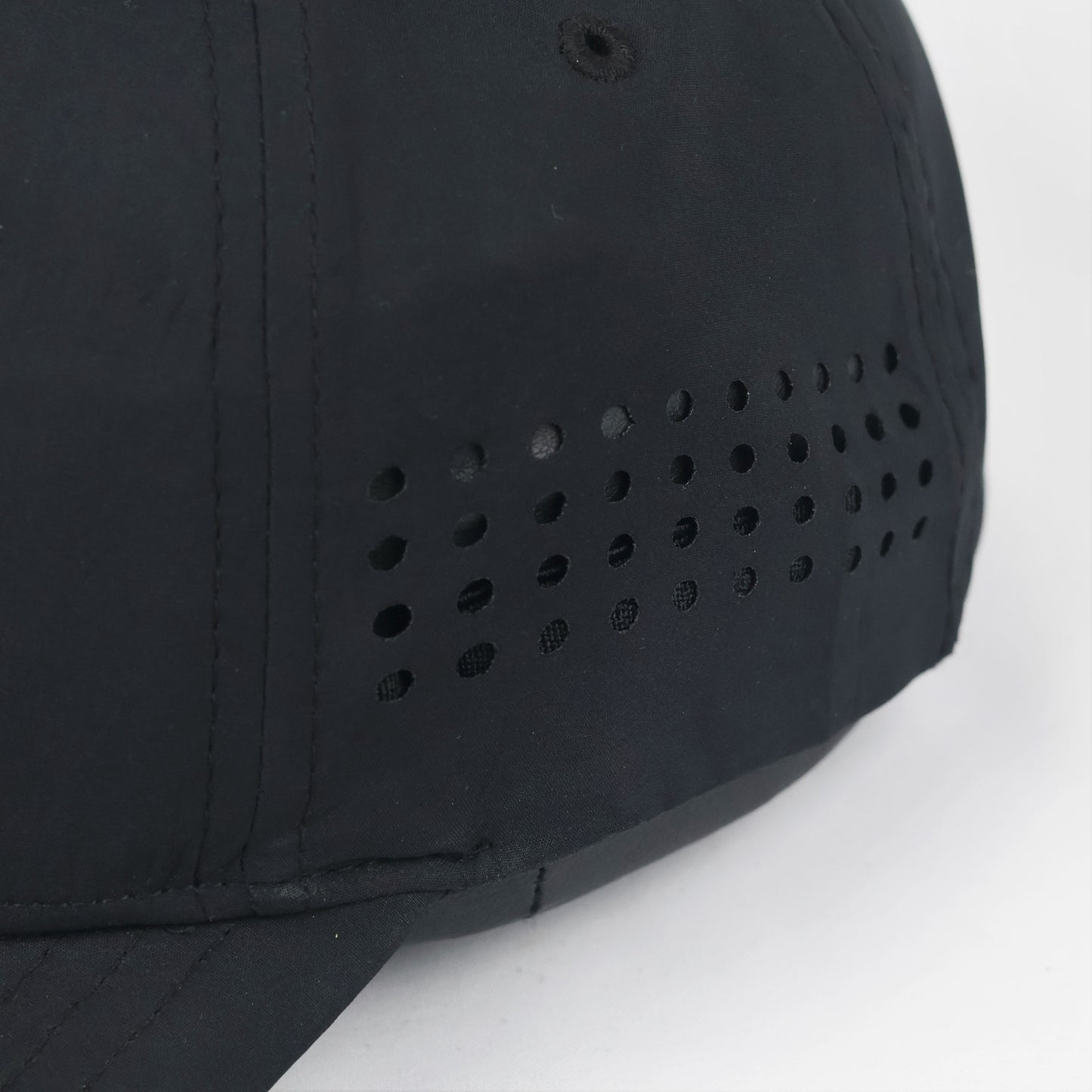 LA Graphic Baseball Thrifted Cap - Breathable Black Performance Hat XXL