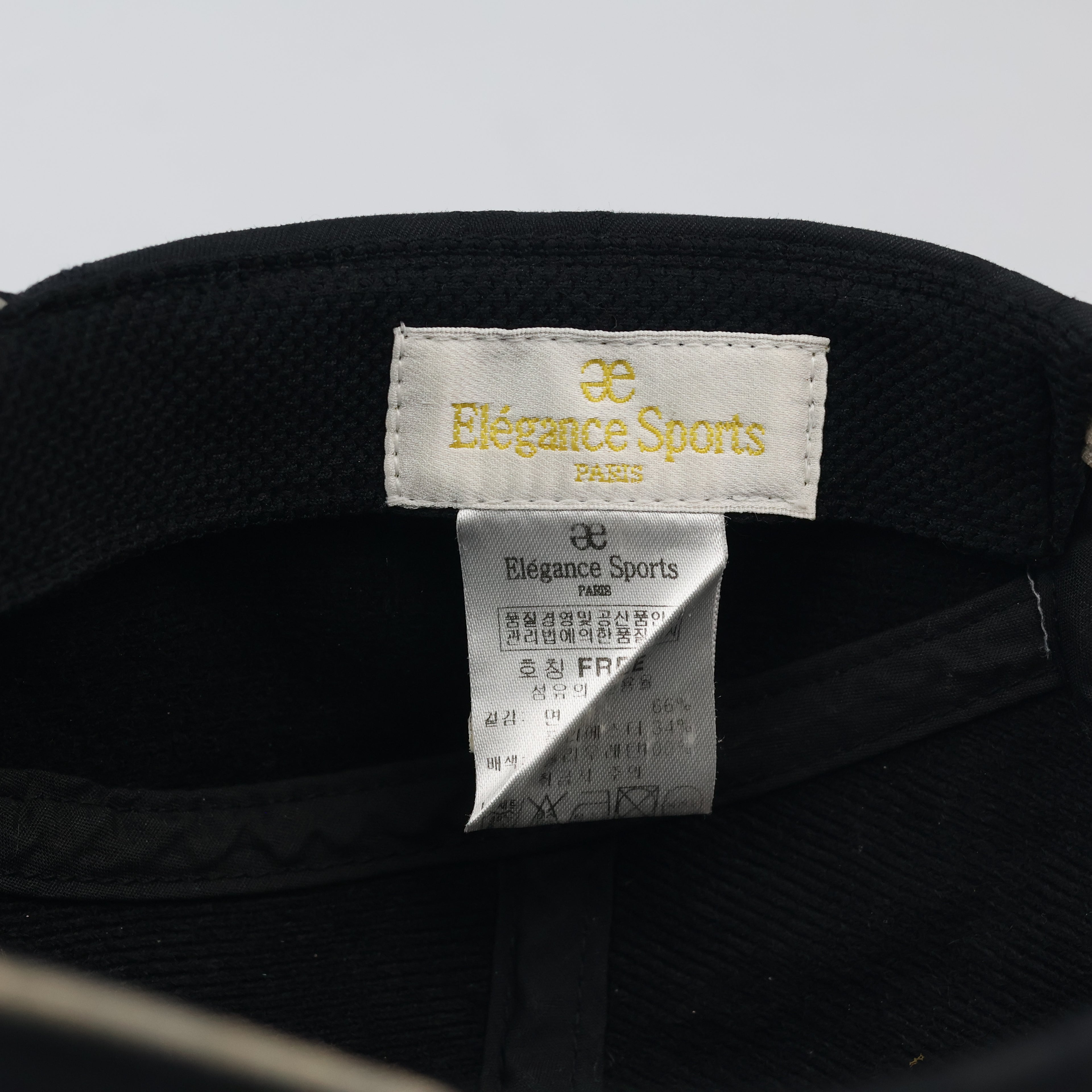 Thrifted Elégance Sports Luxury Black Graphic Strapback Hat