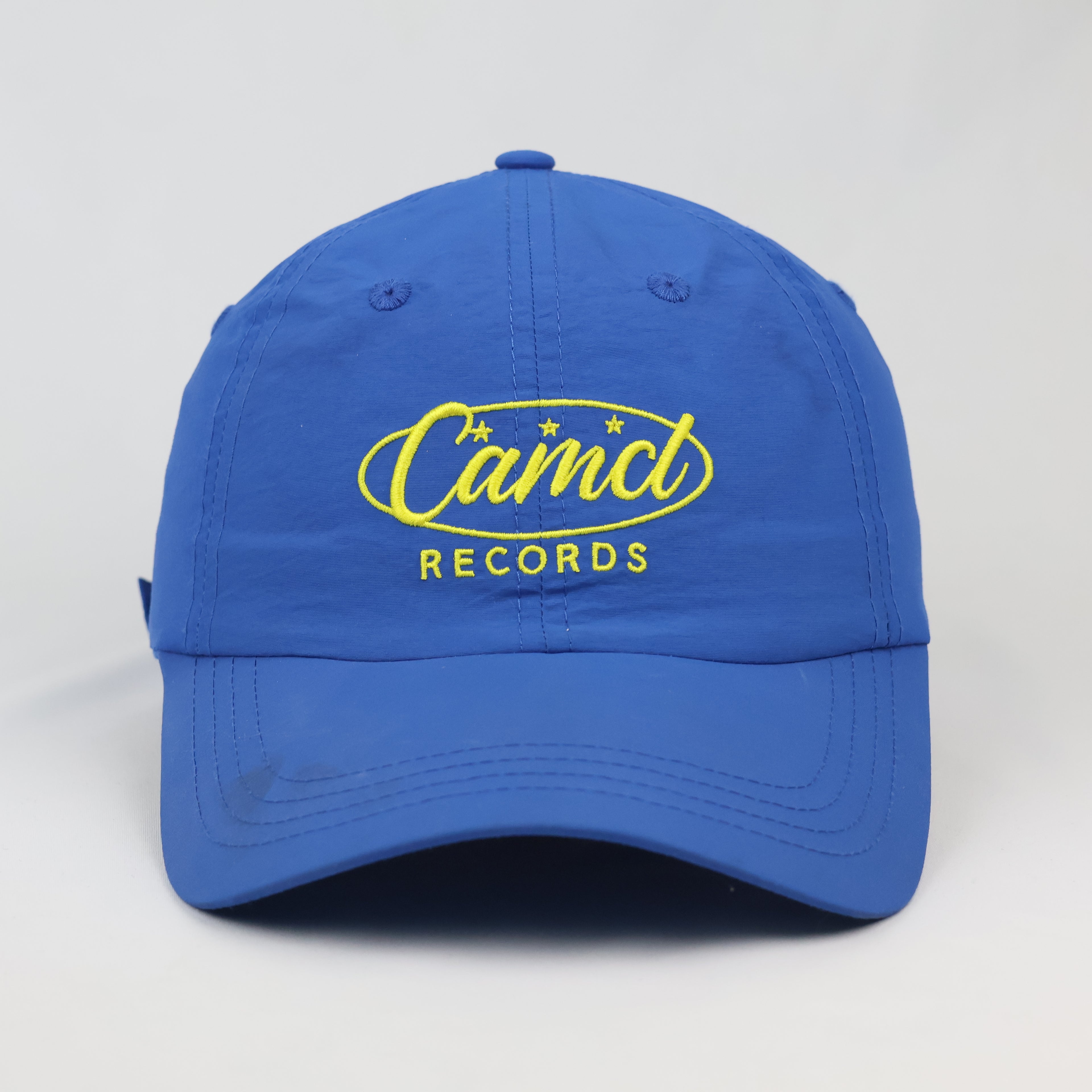 Thrifted PP ONE Korea Royal Blue Records Graphic Cap