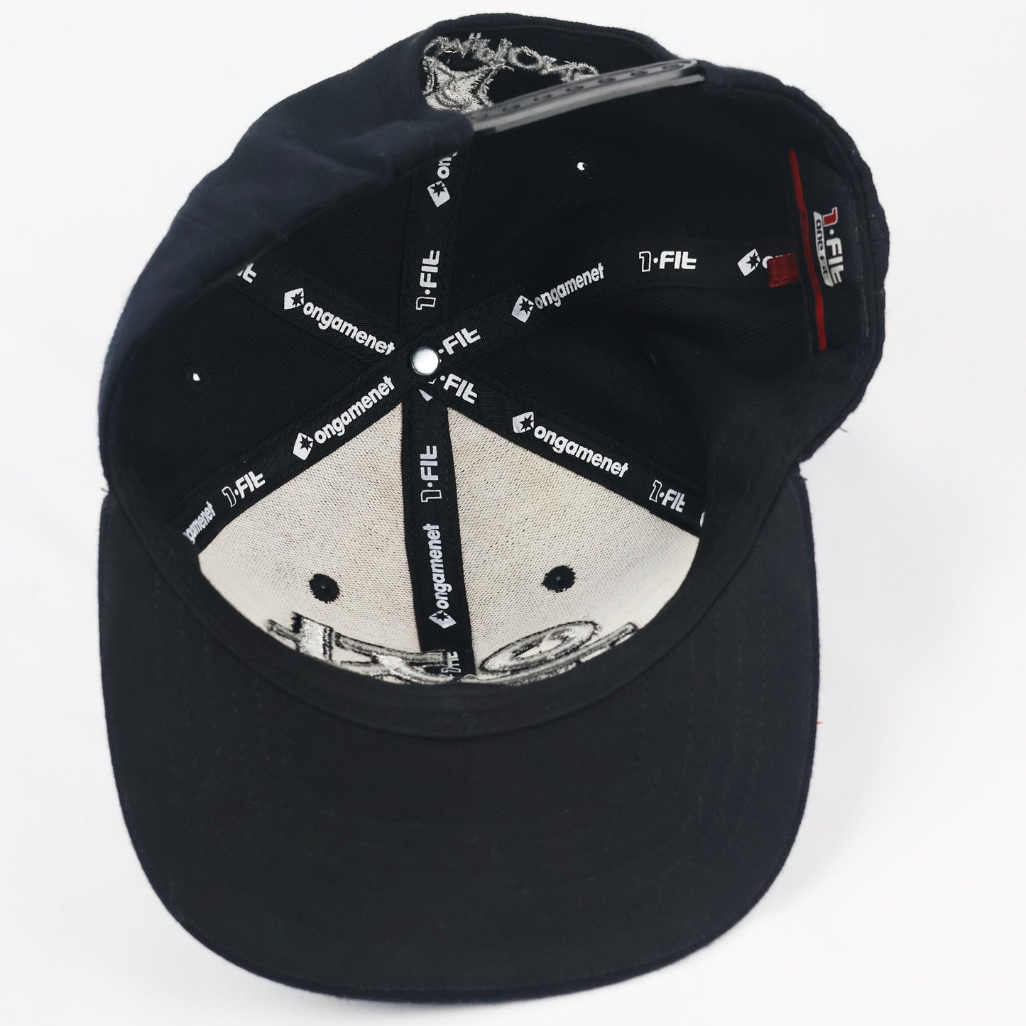 Ongamenet Embroidered Logo Thrifted Cap - Black Korean Esports Headwear