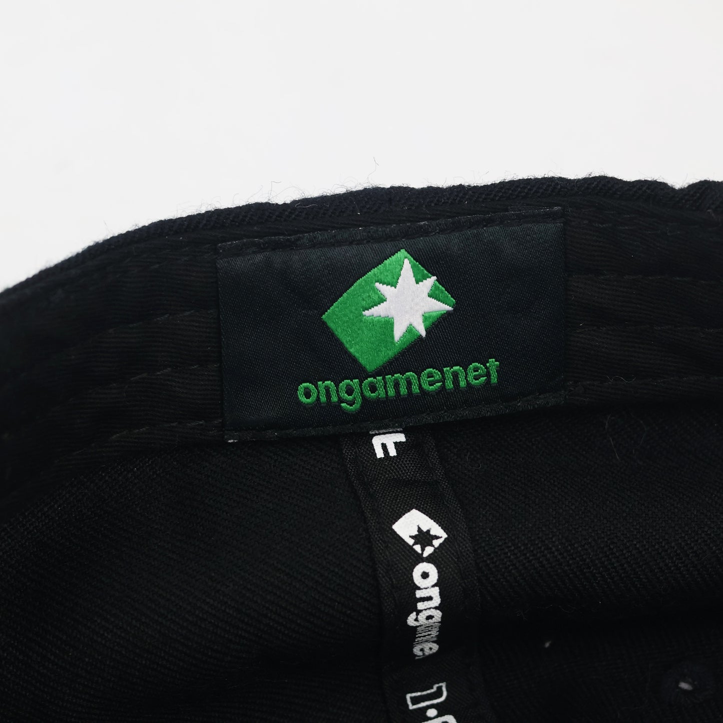 Ongamenet Embroidered Logo Thrifted Cap - Black Korean Esports Headwear