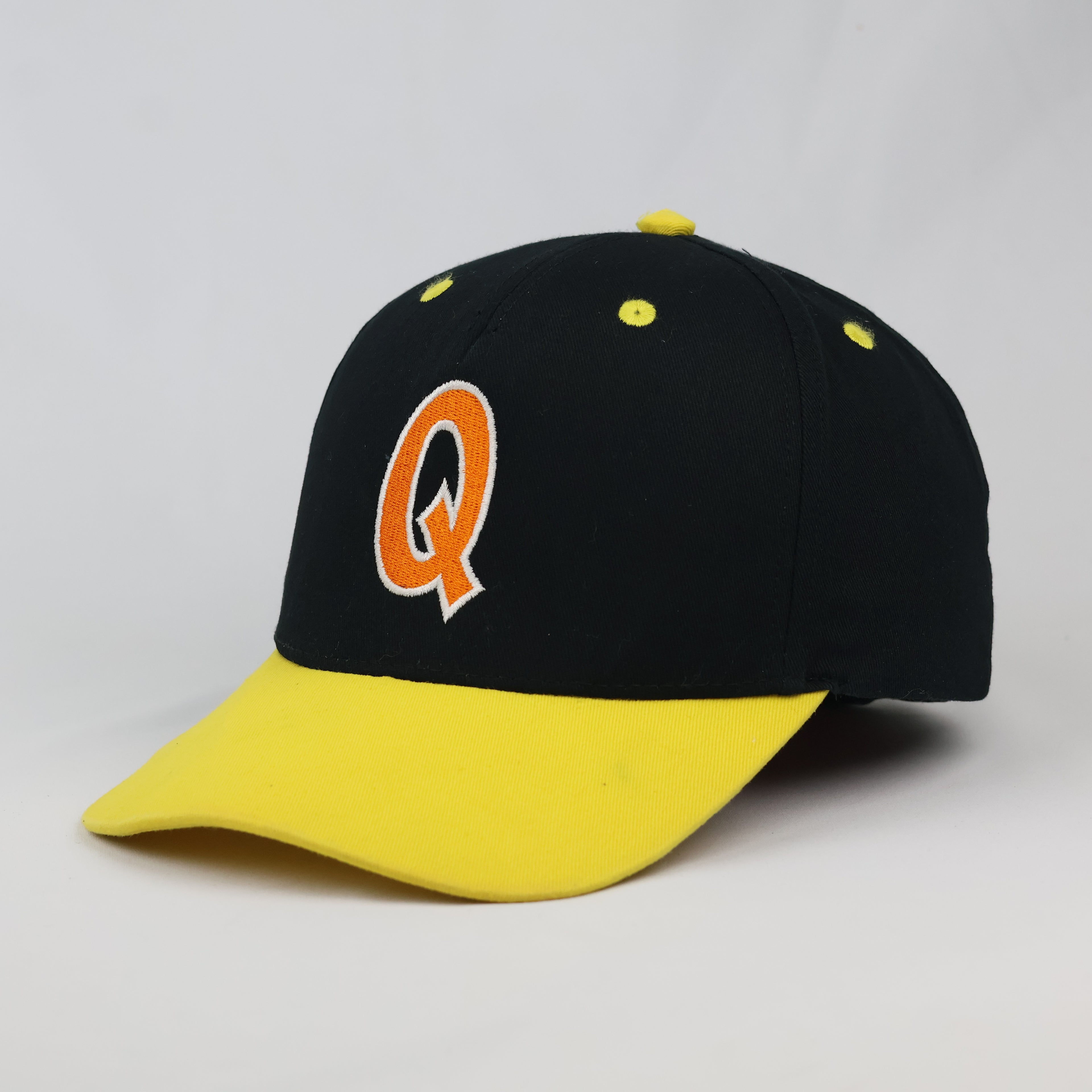 Thrifted Beechfield Two-Tone Initial Q Orange Embroidered Cap