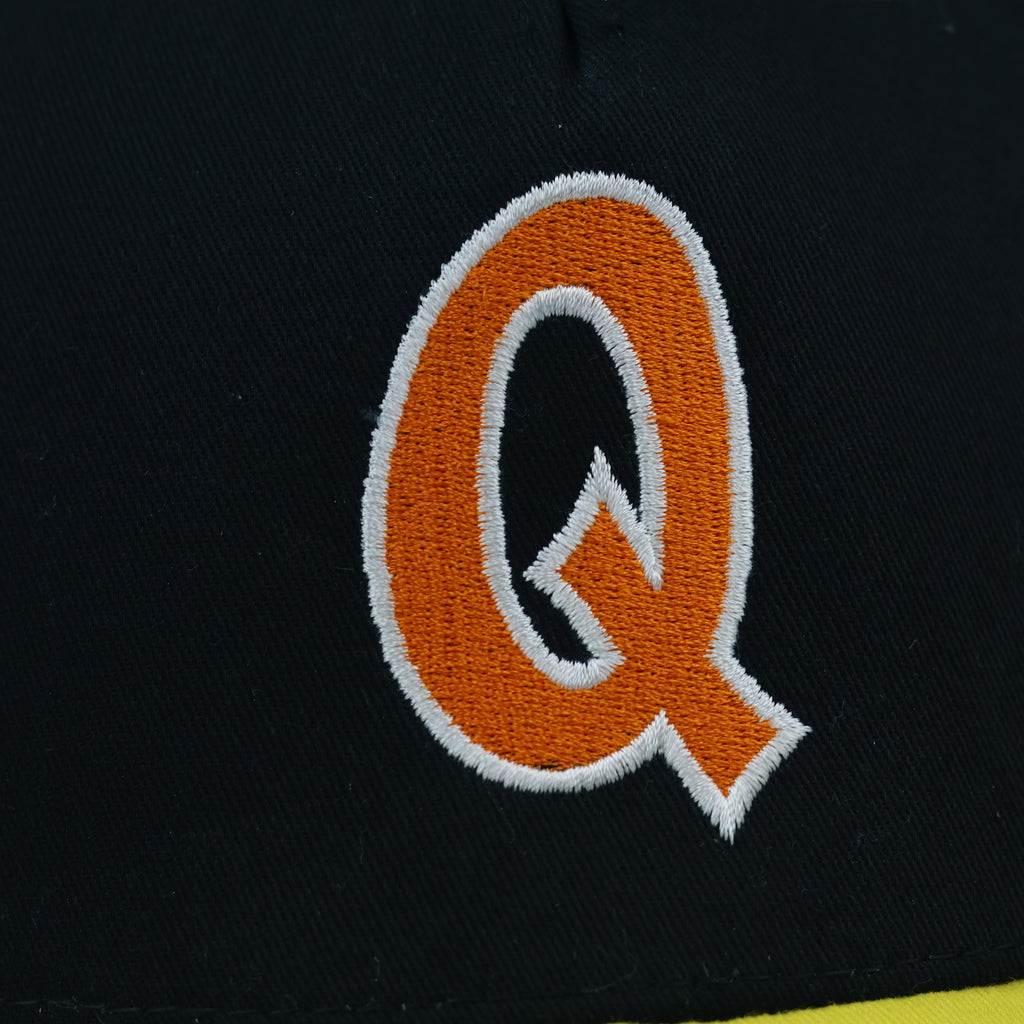 Thrifted Beechfield Two-Tone Initial Q Orange Embroidered Cap