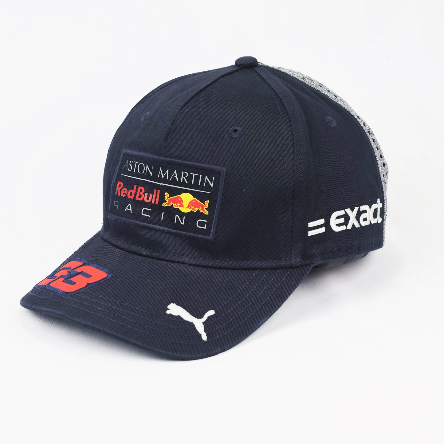 Thrifted Puma Red Bull Racing F1 Snapback - Navy Blue & Grey Mesh - One Size