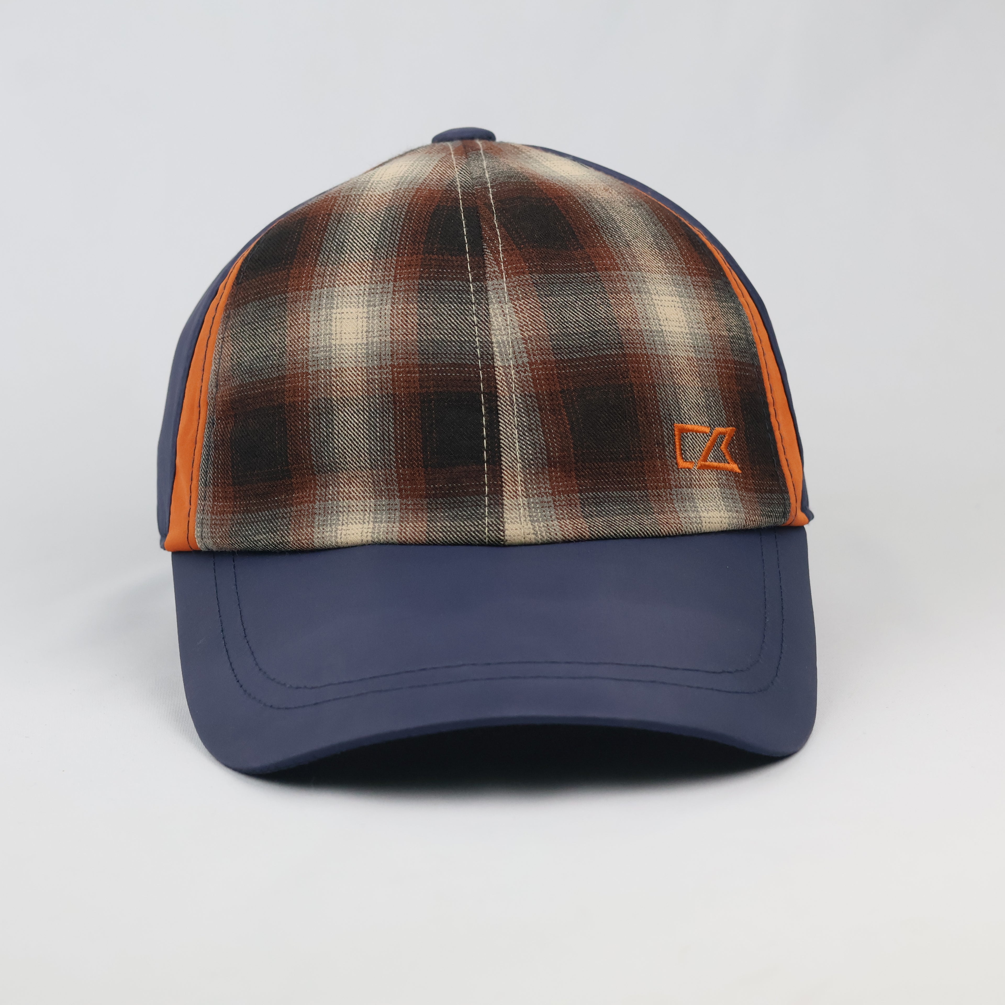 Thrifted Cutter & Buck CB Embroidered Tartan Paneled Hat