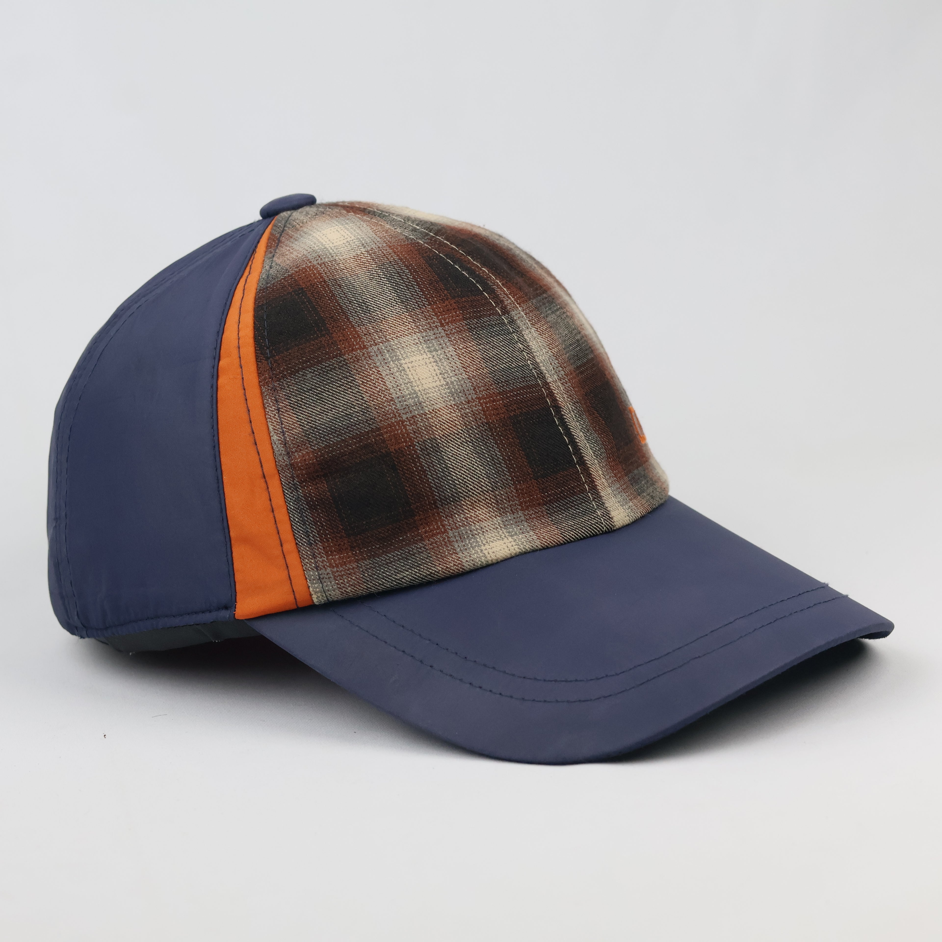 Thrifted Cutter & Buck CB Embroidered Tartan Paneled Hat