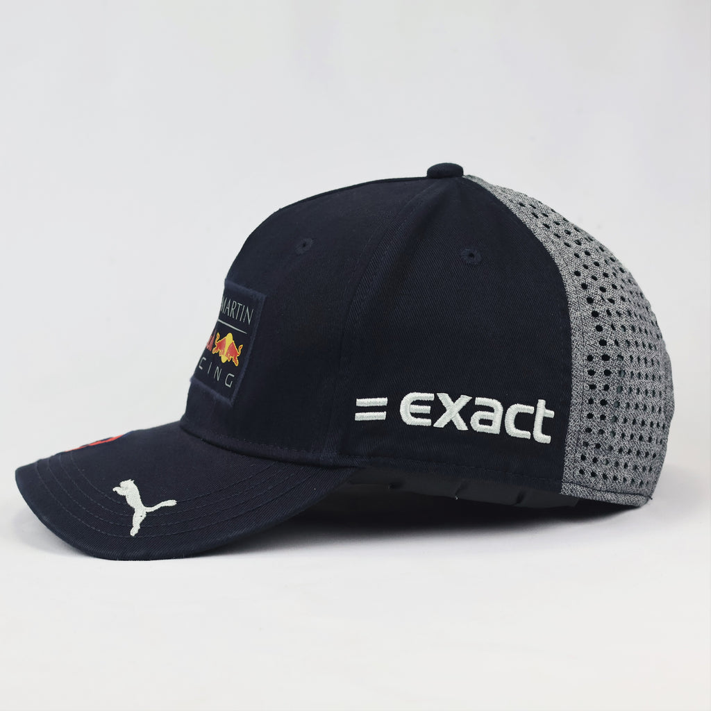 Thrifted Puma Red Bull Racing F1 Snapback - Navy Blue & Grey Mesh - One Size
