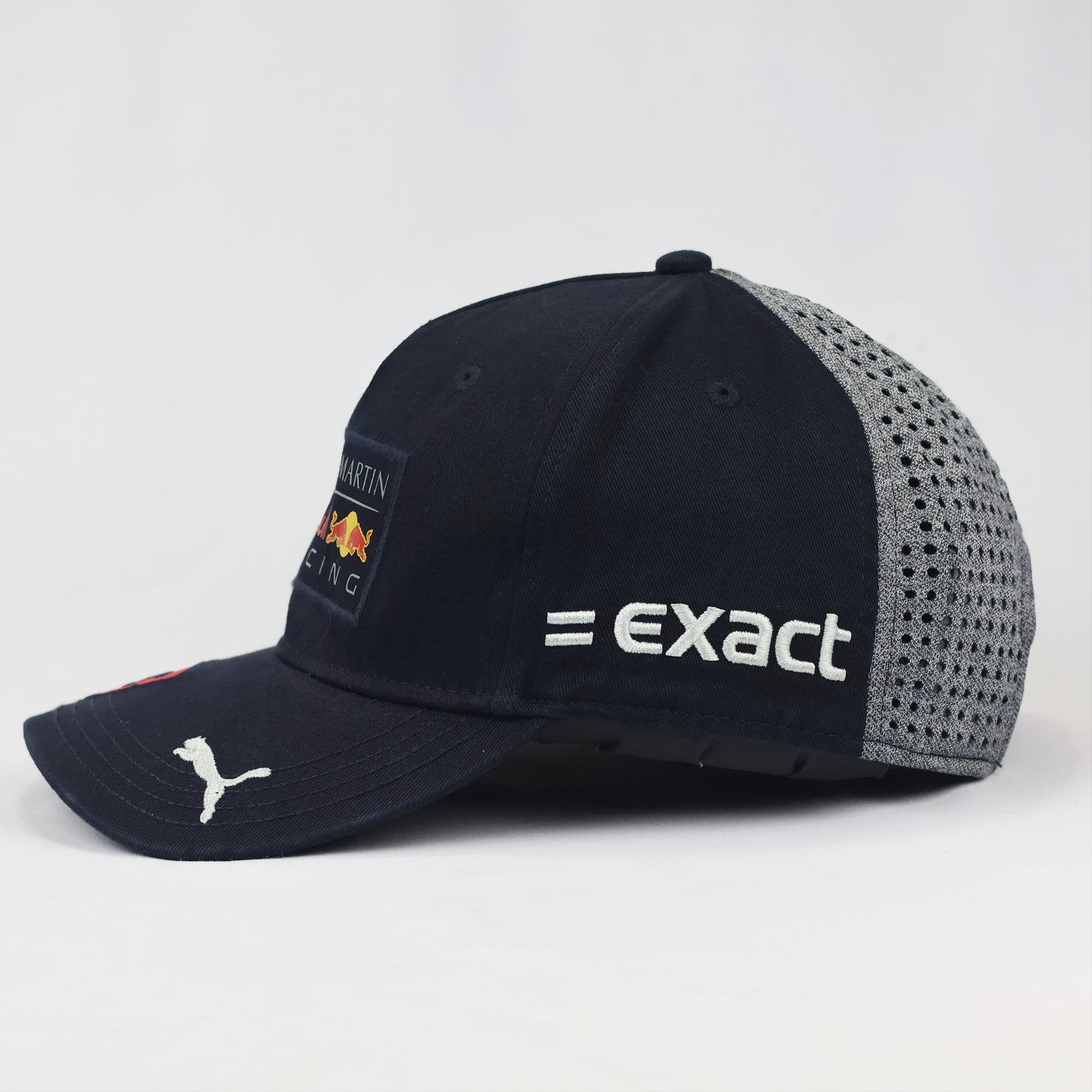 Thrifted Puma Red Bull Racing F1 Snapback - Navy Blue & Grey Mesh - One Size