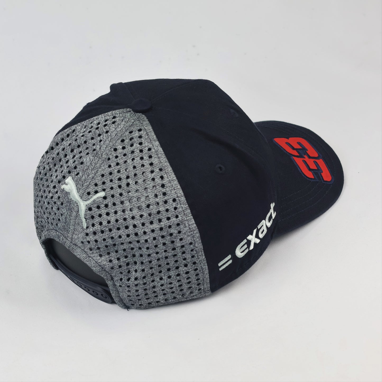Thrifted Puma Red Bull Racing F1 Snapback - Navy Blue & Grey Mesh - One Size