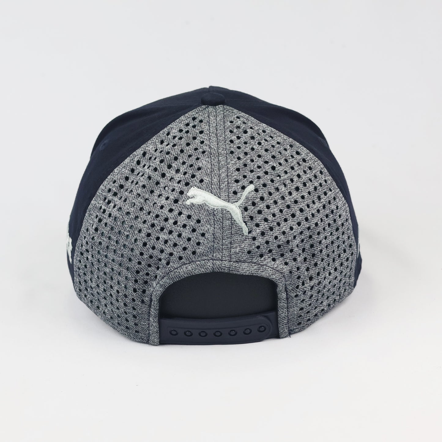 Thrifted Puma Red Bull Racing F1 Snapback - Navy Blue & Grey Mesh - One Size