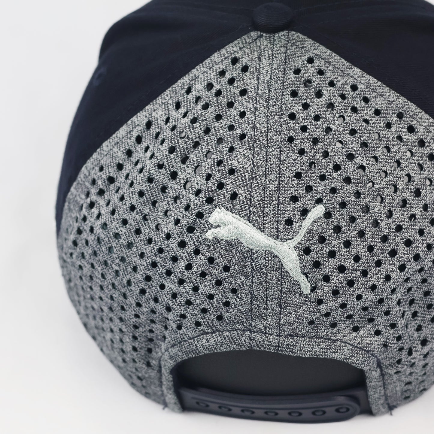 Thrifted Puma Red Bull Racing F1 Snapback - Navy Blue & Grey Mesh - One Size