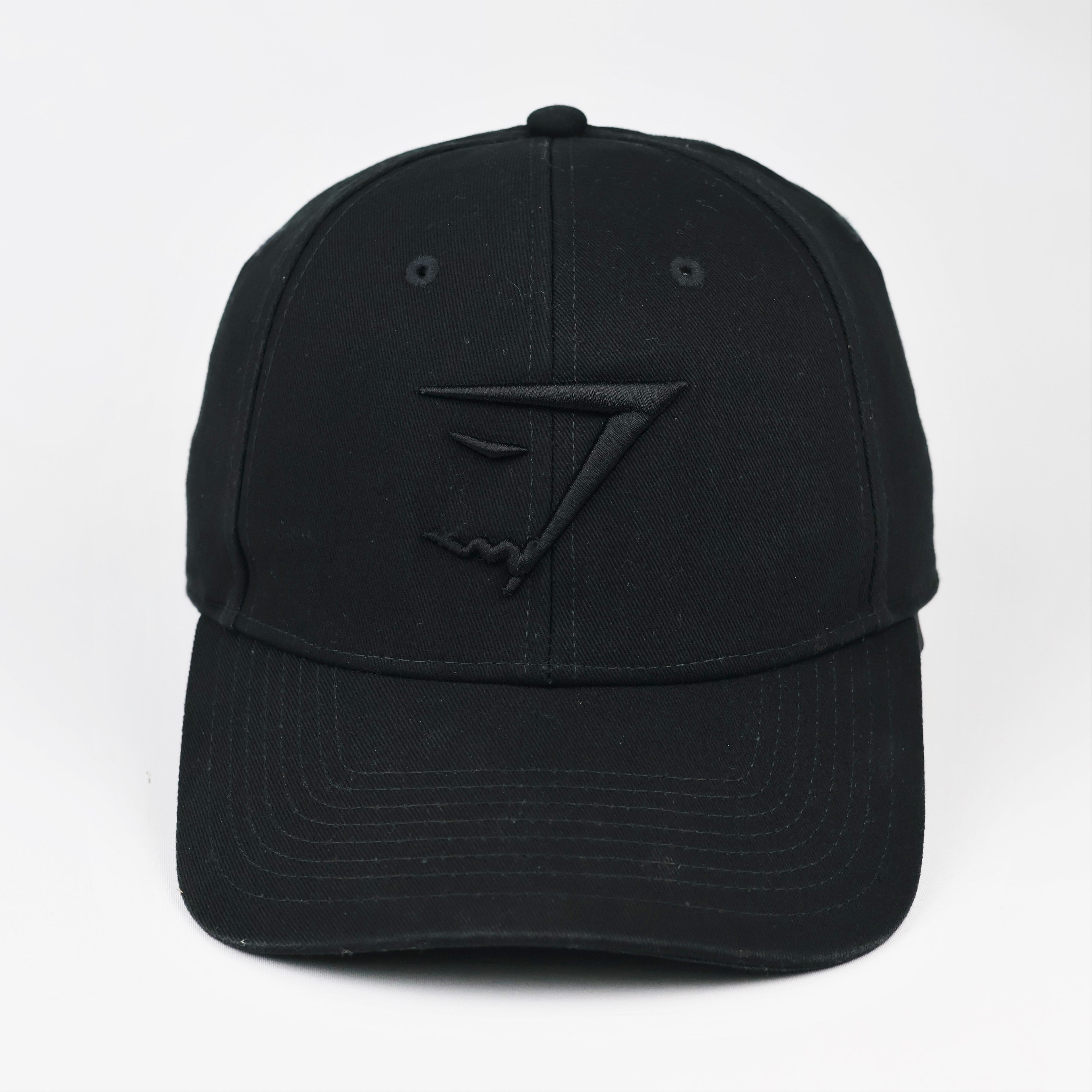 Thrifted Gymshark Minimalist Matte Black Strapback Cap