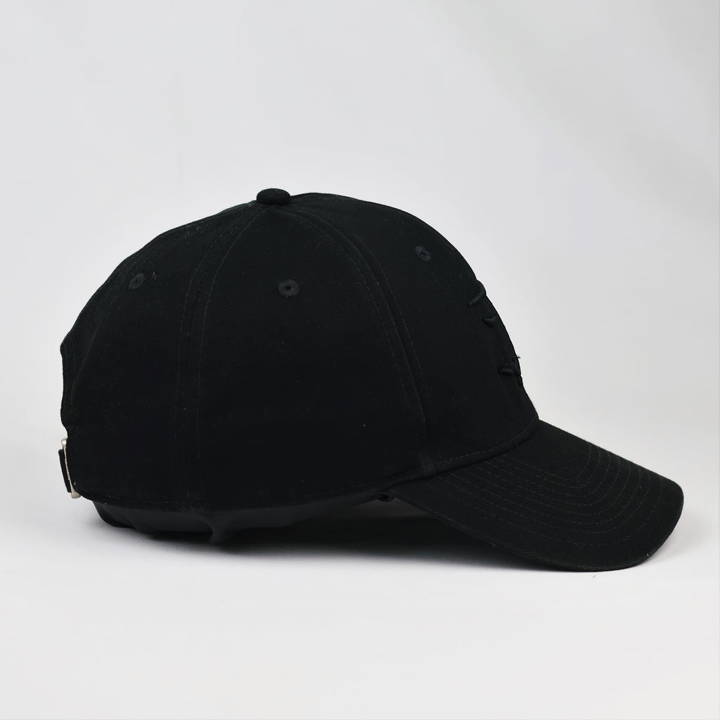 Thrifted Gymshark Minimalist Matte Black Strapback Cap