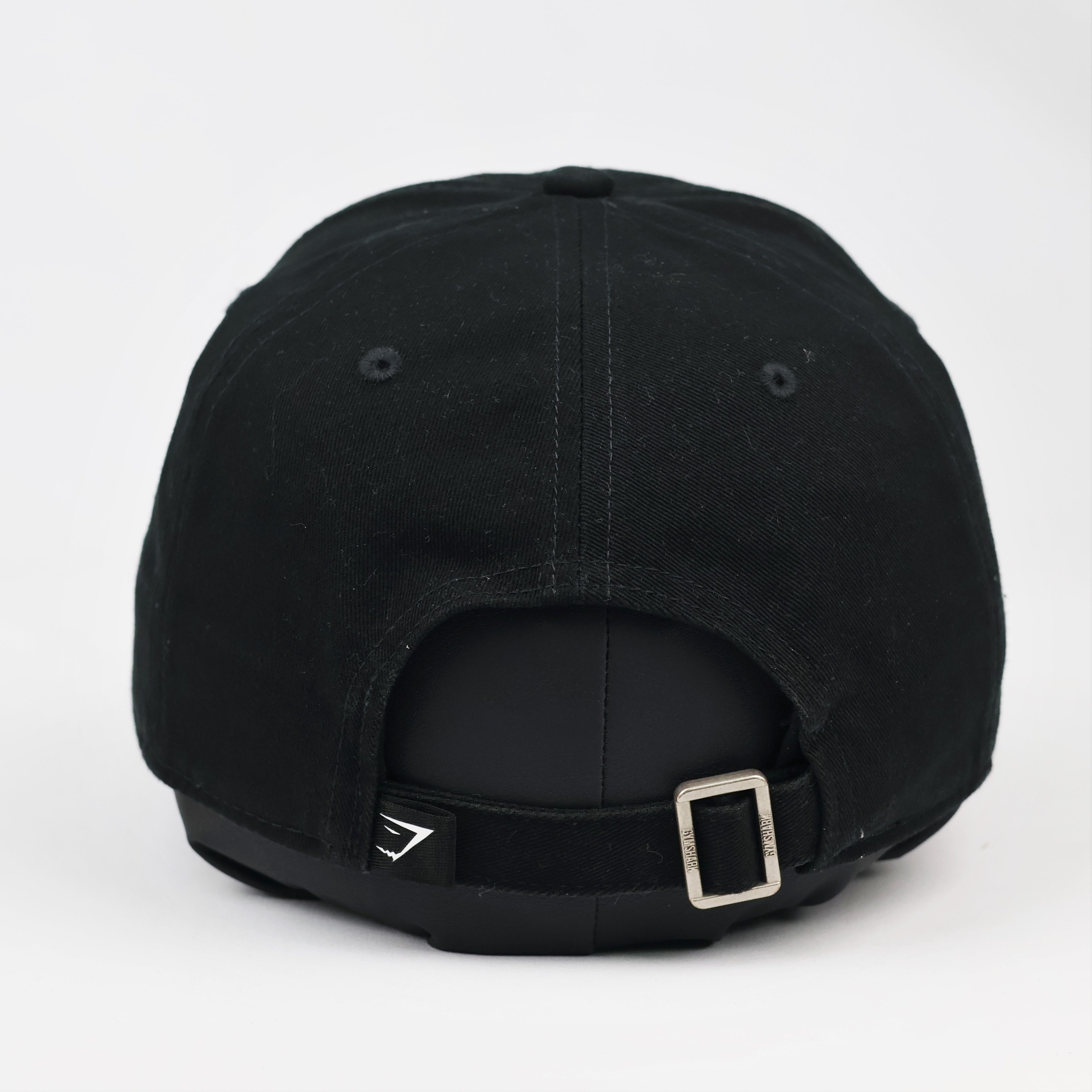 Thrifted Gymshark Minimalist Matte Black Strapback Cap