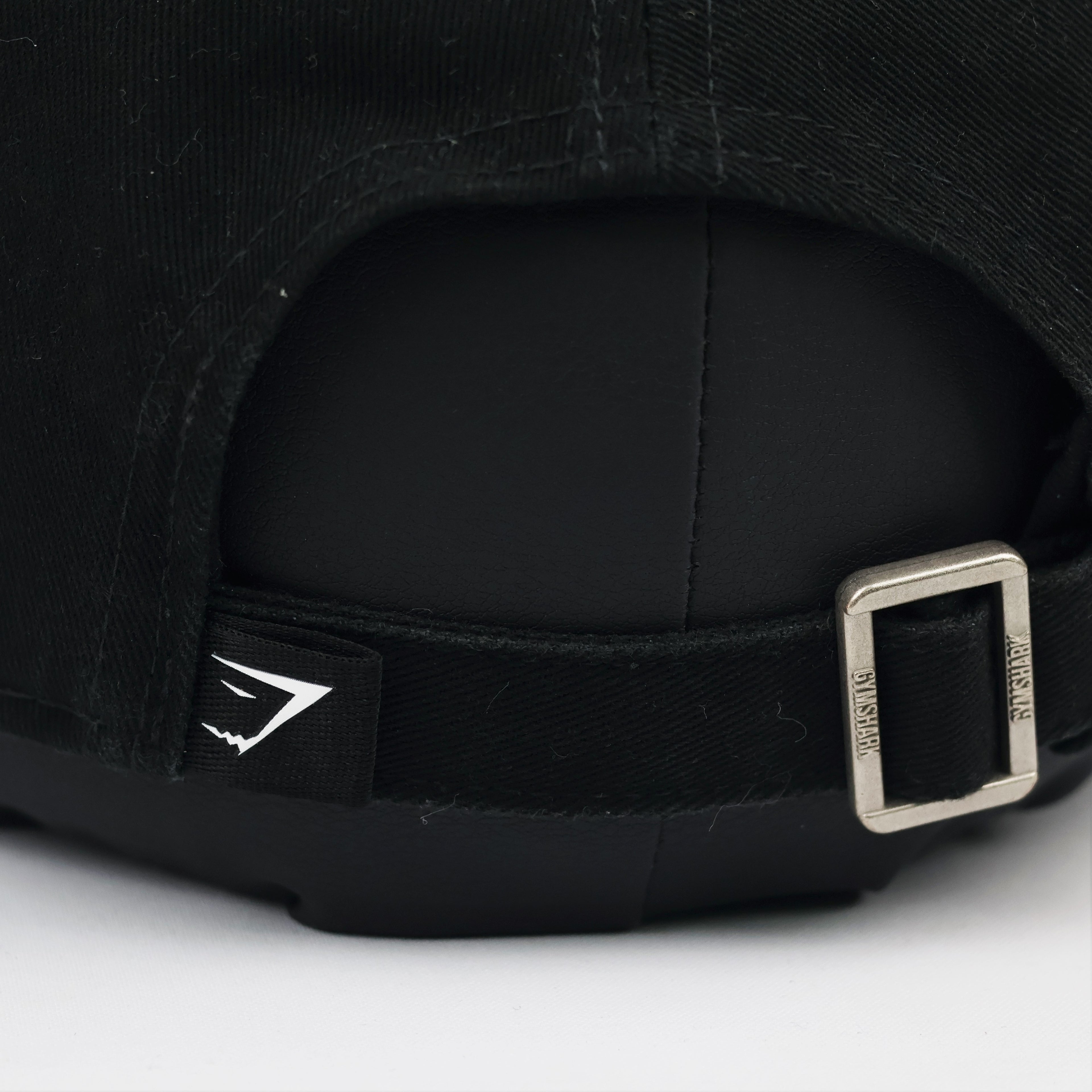 Thrifted Gymshark Minimalist Matte Black Strapback Cap