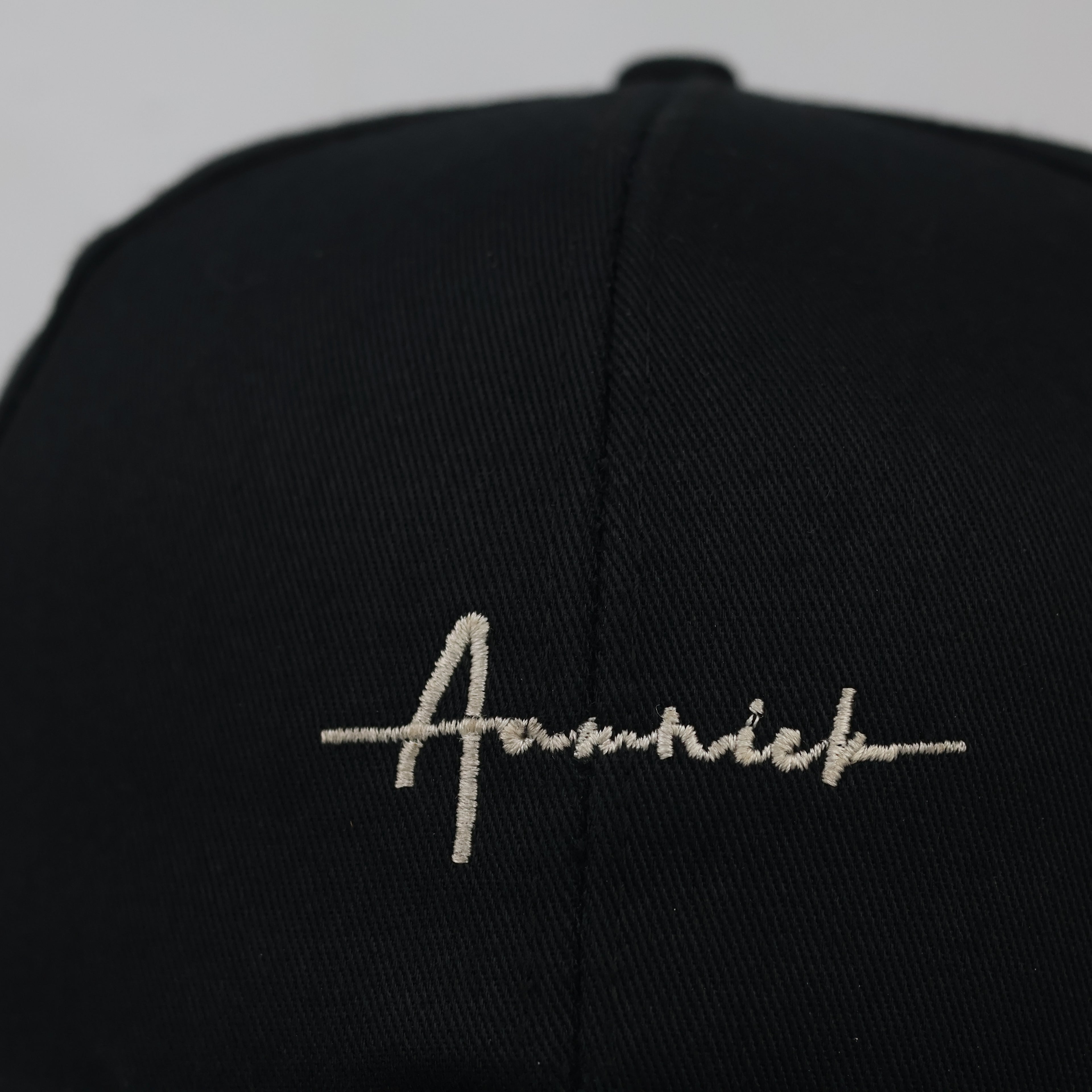 Thrifted Annick Minimalist Black & Gold Sports Baseball Cap