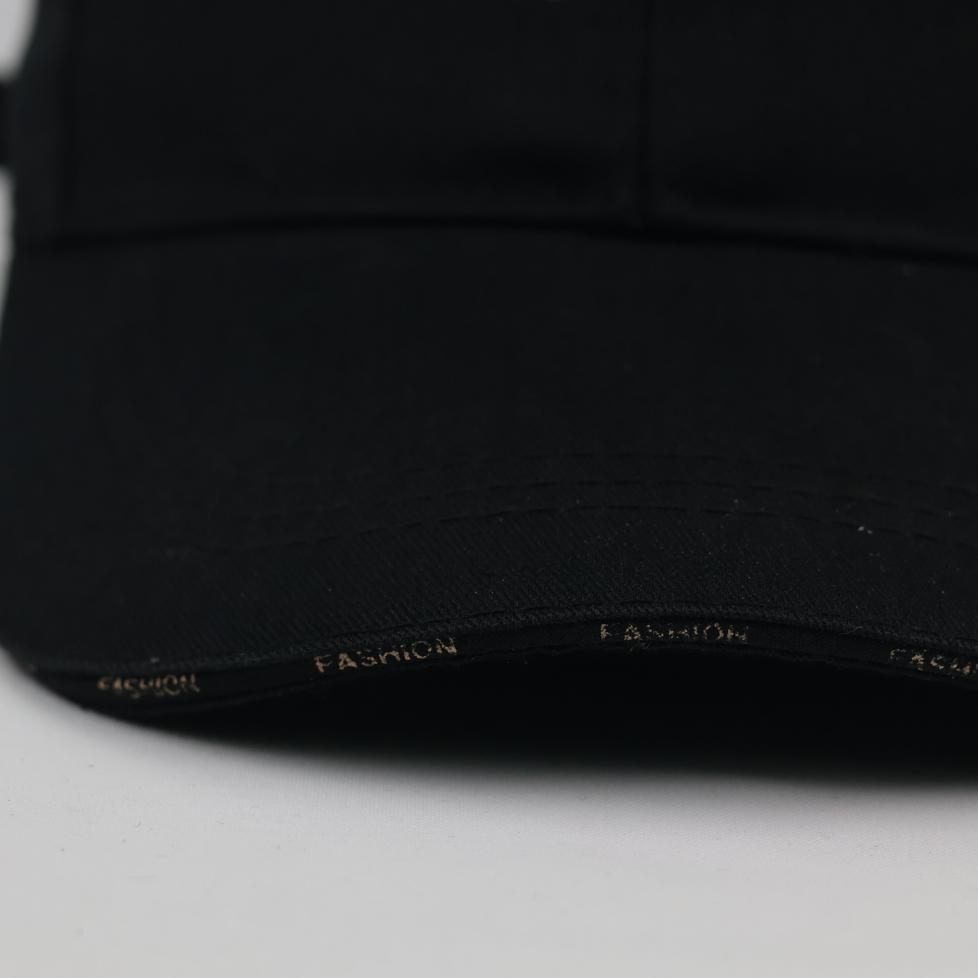 Thrifted Annick Minimalist Black & Gold Sports Baseball Cap