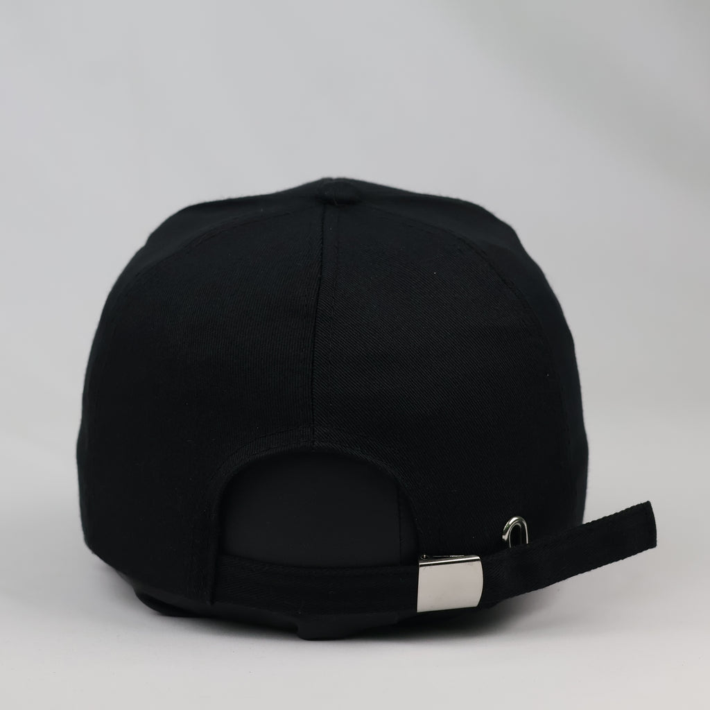 Thrifted Annick Minimalist Black & Gold Sports Baseball Cap