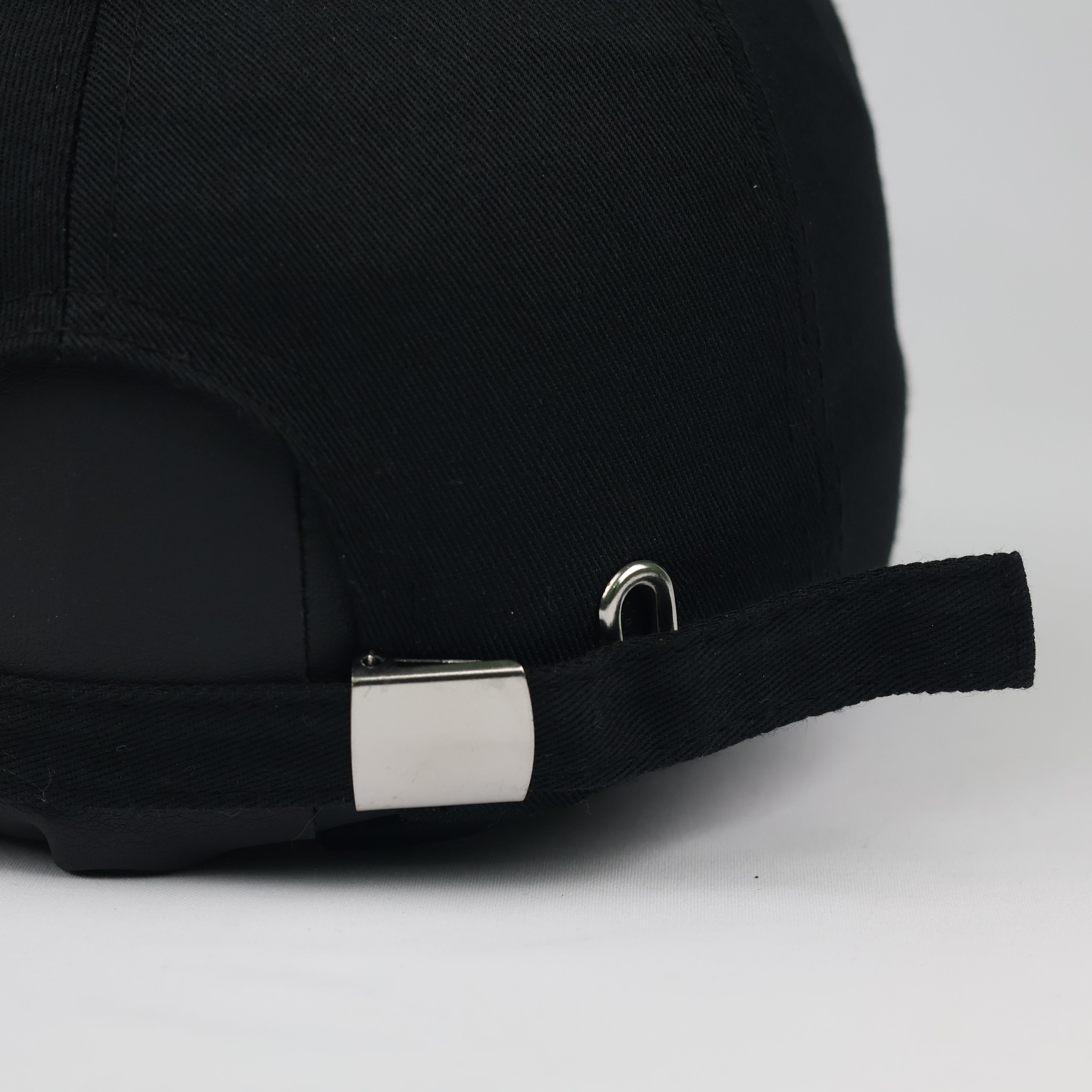 Thrifted Annick Minimalist Black & Gold Sports Baseball Cap