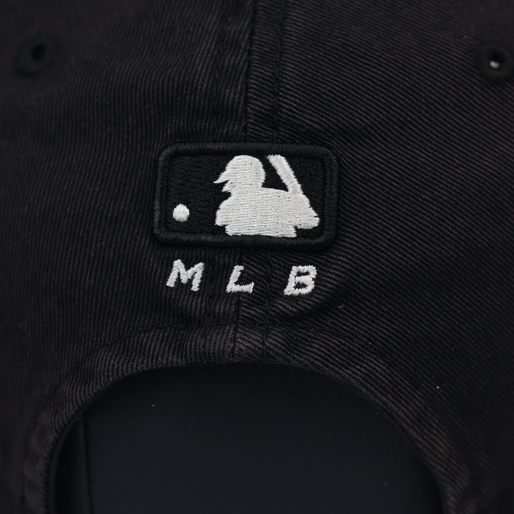MLB New York Yankees Black Strapback Thrifted Hat - Size 57-59 cm
