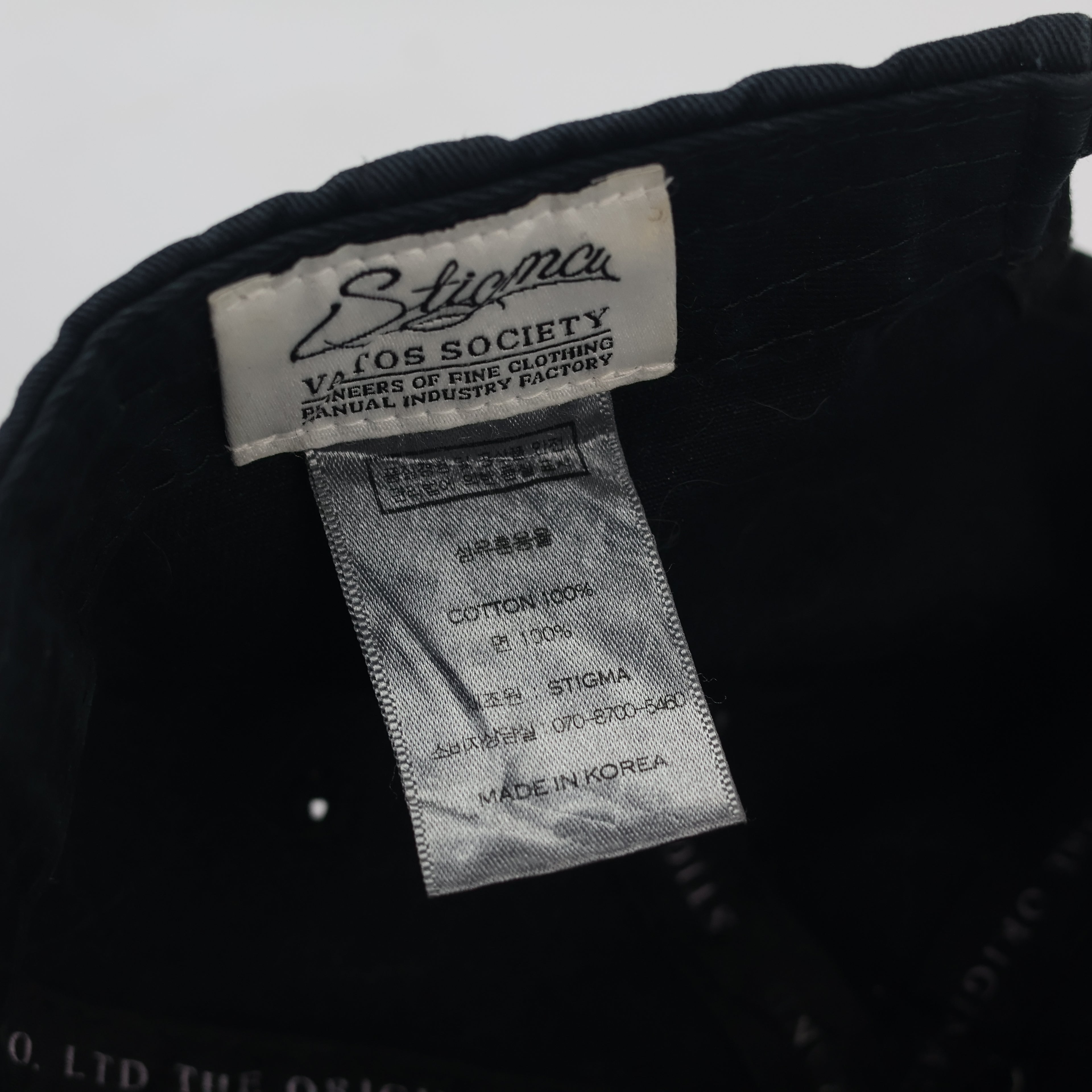 STIGMA "Keep Out of Reach" Thrifted Cap - Korean Streetwear Style