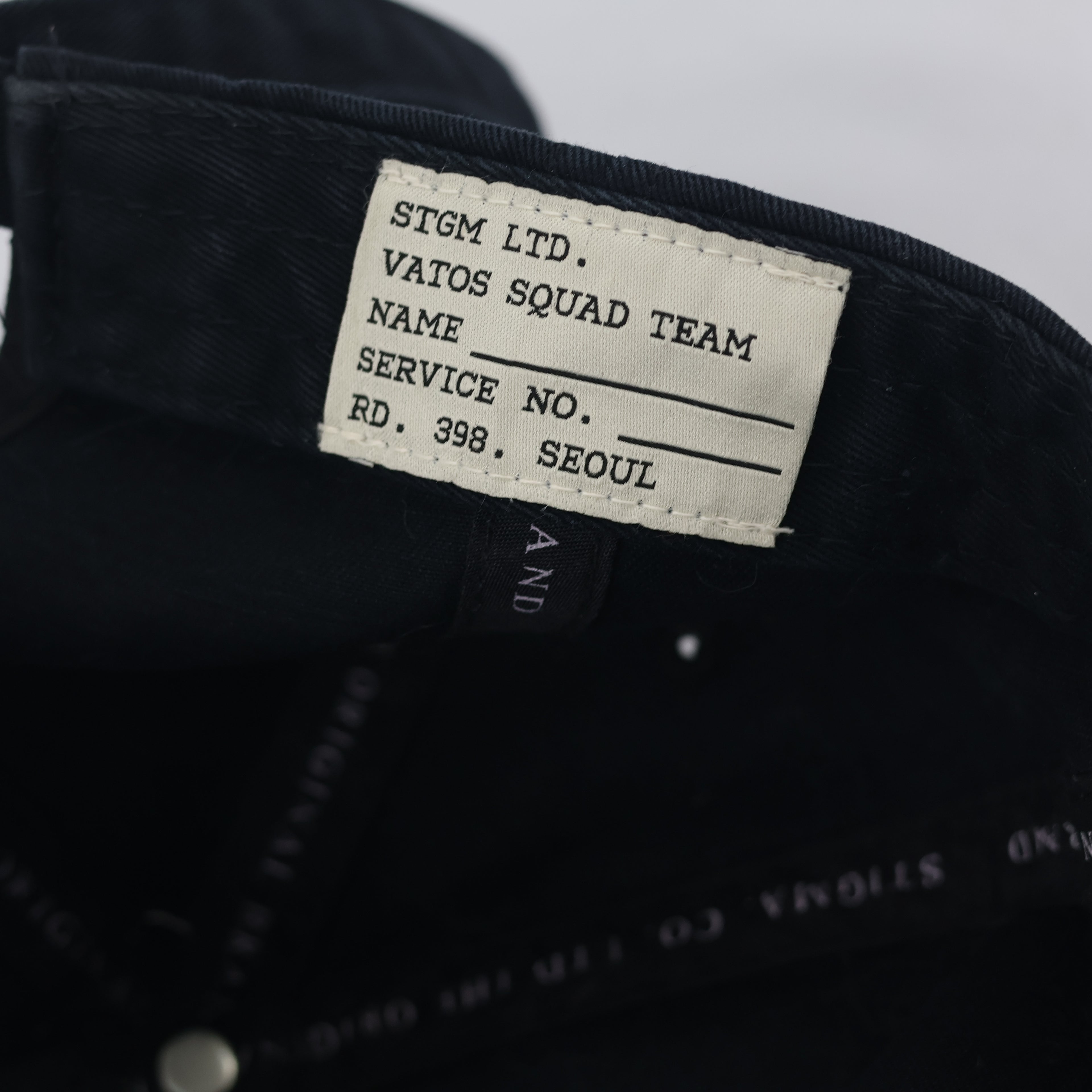 STIGMA "Keep Out of Reach" Thrifted Cap - Korean Streetwear Style