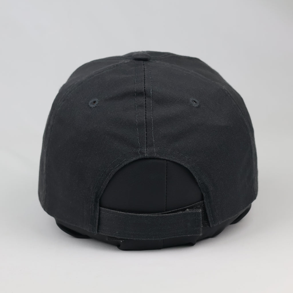 Thrifted Minimalist Black & White Heart Sketch Strapback Cap