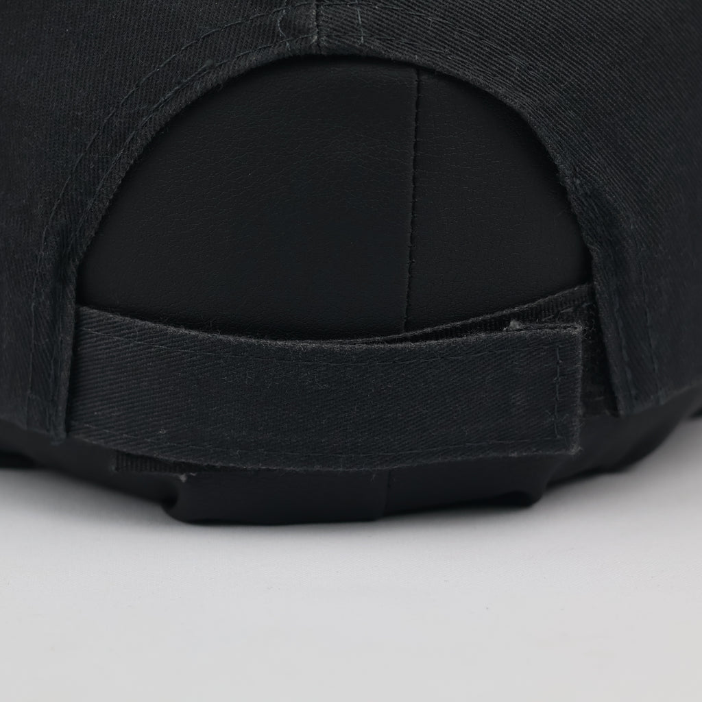 Thrifted Minimalist Black & White Heart Sketch Strapback Cap