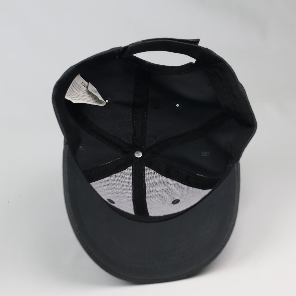 Thrifted Minimalist Black & White Heart Sketch Strapback Cap
