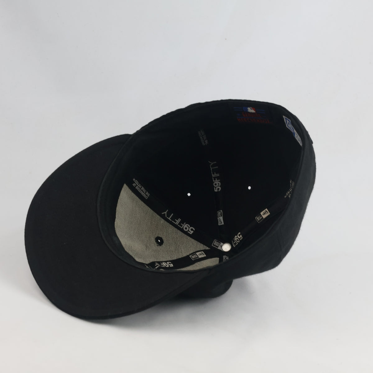 Thrifted New Era All-Black Sox Flat Brim Hat (59-60cm) | 10385