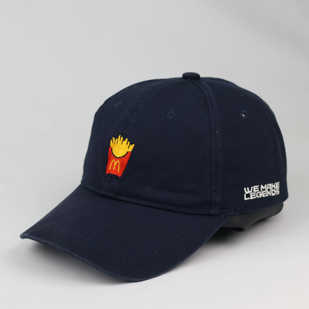 Thrifted McDonald's French Fries Embroidered Promo Strapback Cap