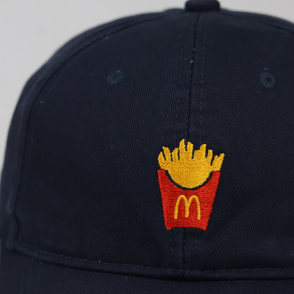 Thrifted McDonald's French Fries Embroidered Promo Strapback Cap