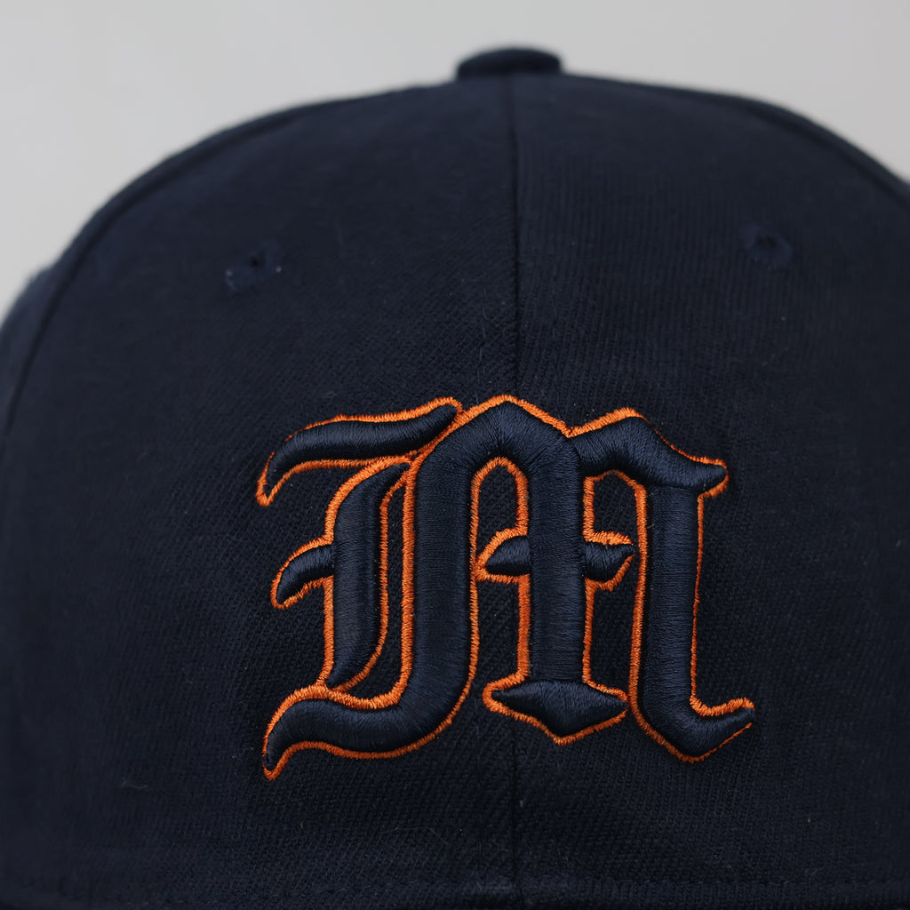 Thrifted Navy Blue Old English M Embroidered Baseball Cap