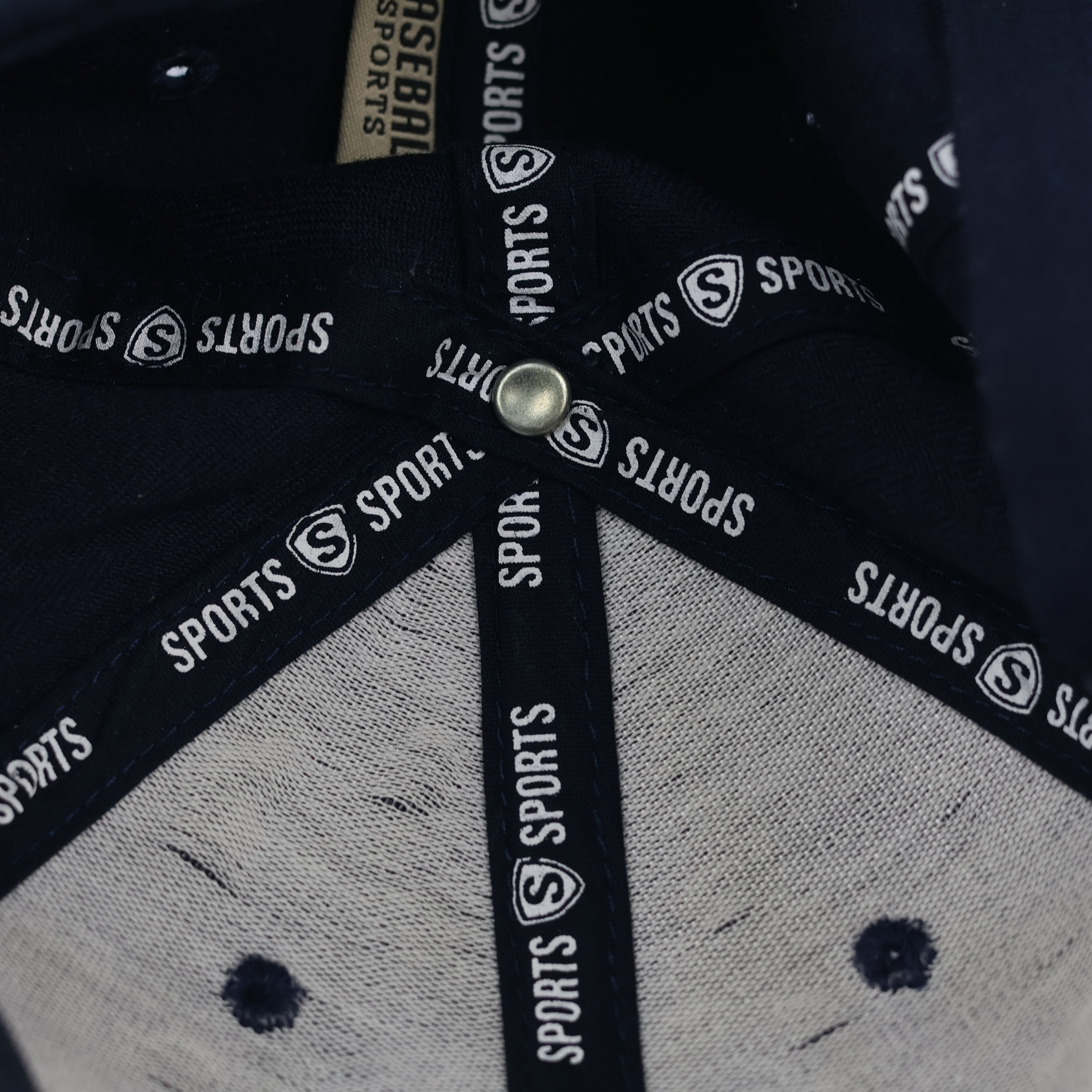 Thrifted Navy Blue Old English M Embroidered Baseball Cap