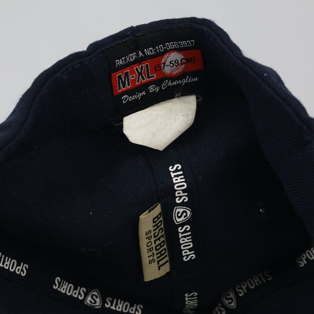 Thrifted Navy Blue Old English M Embroidered Baseball Cap